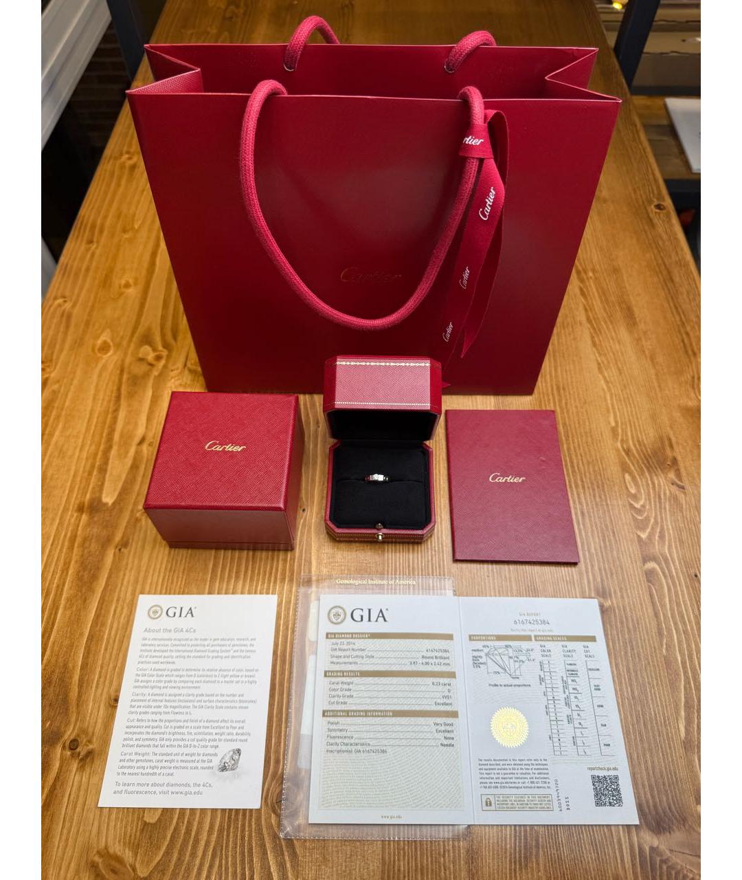 CARTIER Белое кольцо из белого золота, фото 4