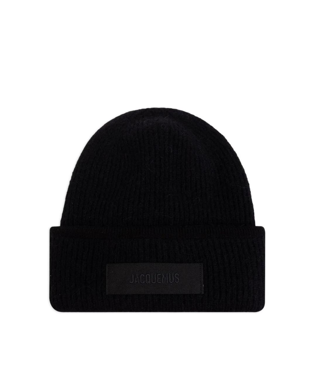 JACQUEMUS Черная шерстяная шапка, фото 1