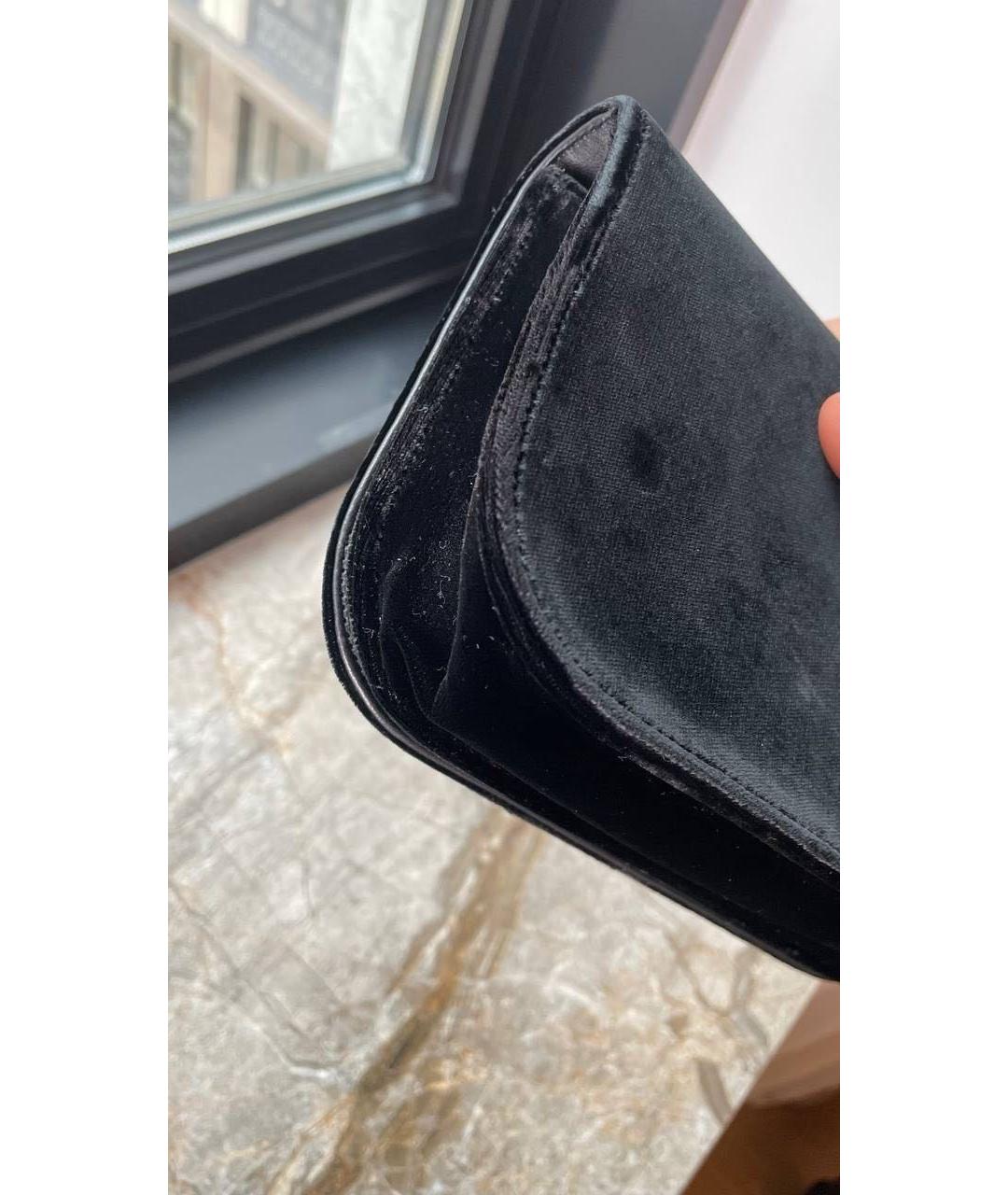 PRADA Черная бархатная сумка через плечо, фото 8