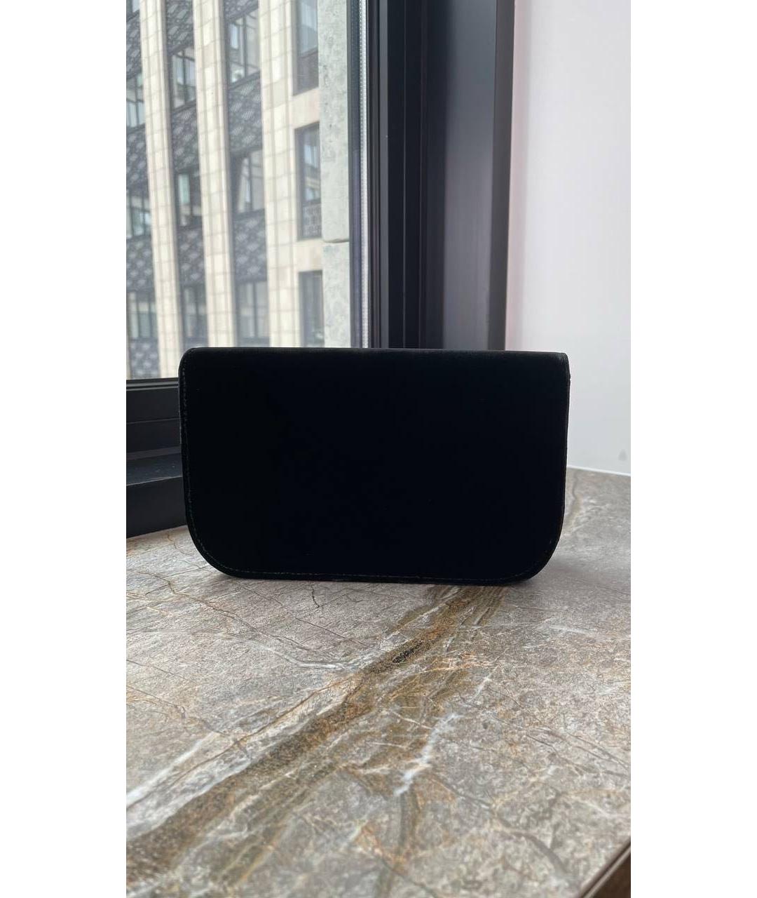 PRADA Черная бархатная сумка через плечо, фото 3