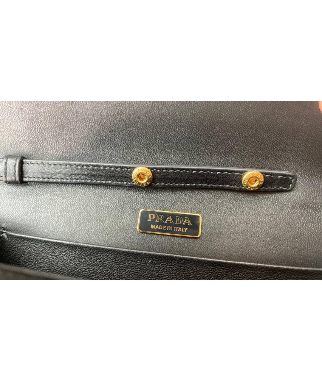 PRADA Черная бархатная сумка через плечо, фото 5