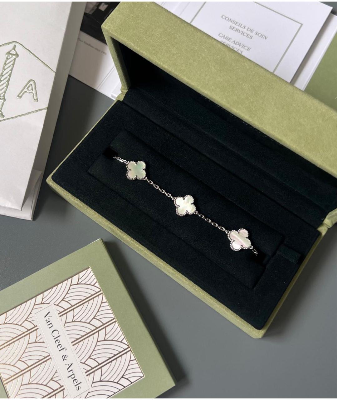 VAN CLEEF & ARPELS Серебрянный браслет из белого золота, фото 5