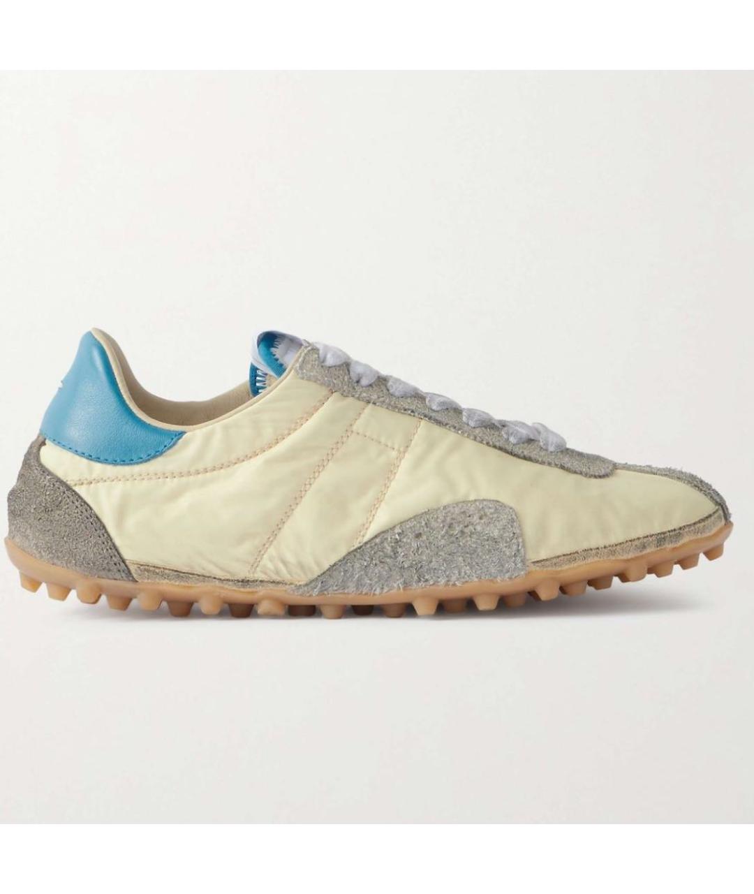 MAISON MARGIELA Бежевые синтетические кроссовки, фото 9