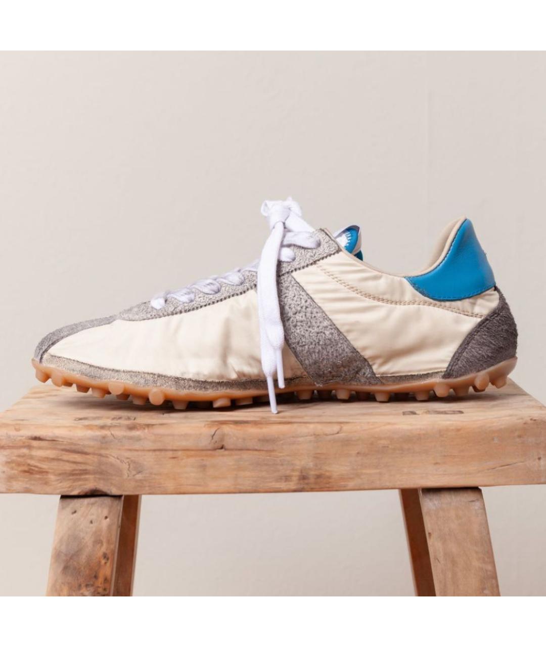 MAISON MARGIELA Бежевые синтетические кроссовки, фото 4