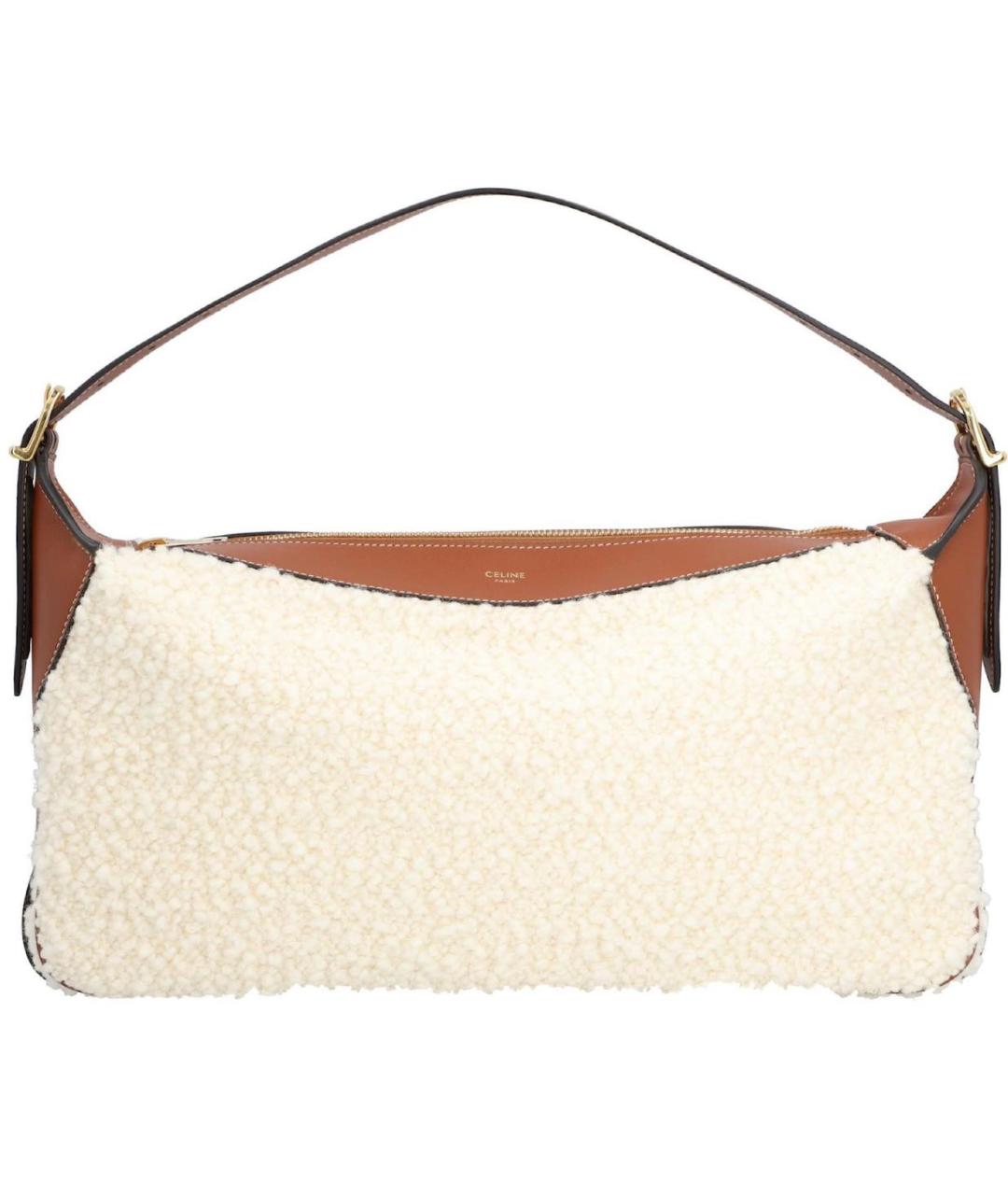 CELINE Бежевая сумка с короткими ручками, фото 7