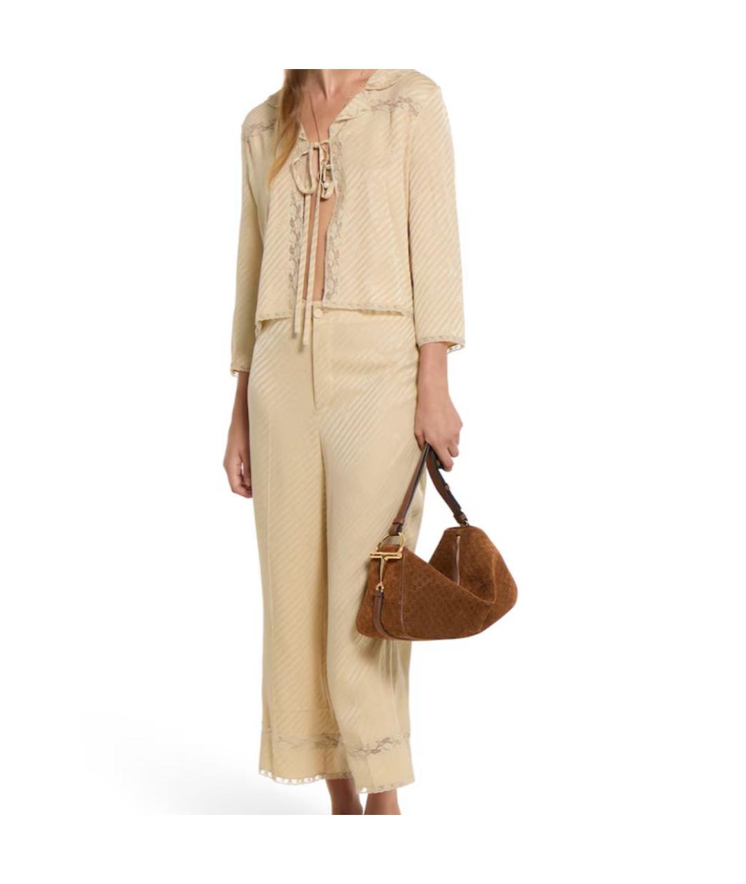 GUCCI Коричневая кожаная сумка с короткими ручками, фото 4