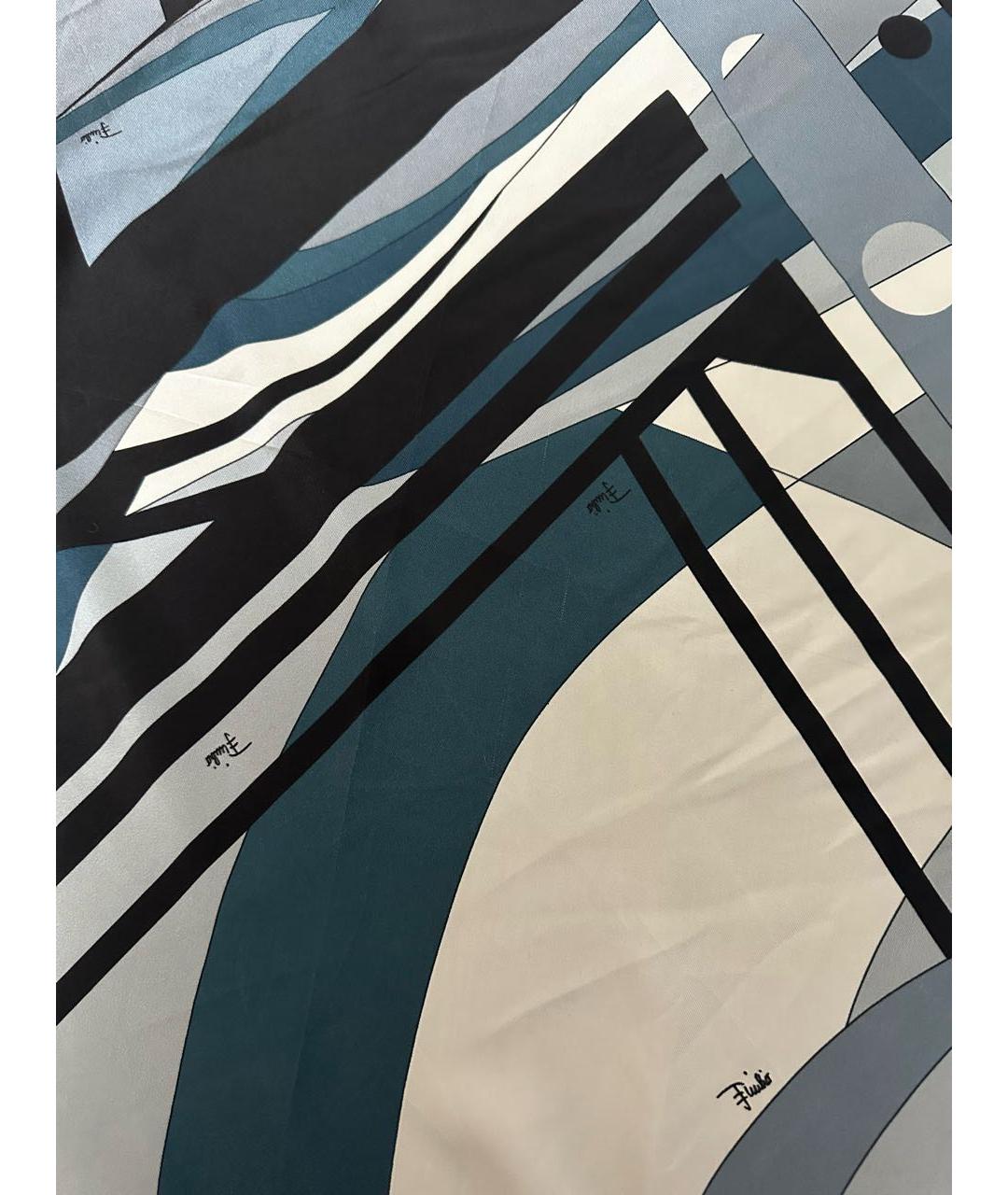 EMILIO PUCCI Мульти шелковый платок, фото 5