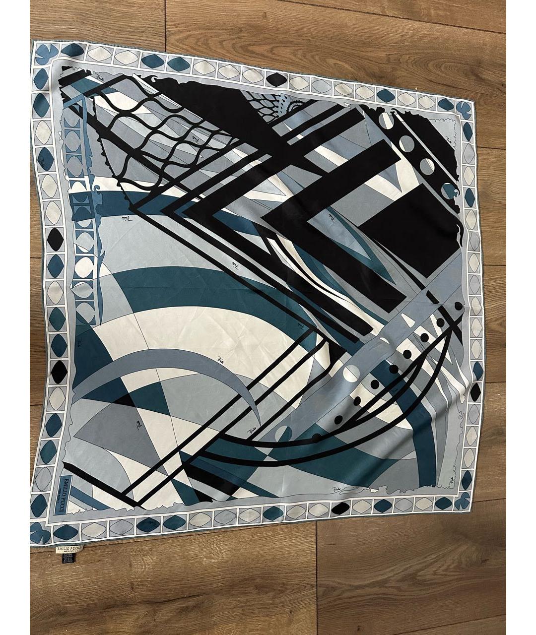 EMILIO PUCCI Мульти шелковый платок, фото 6