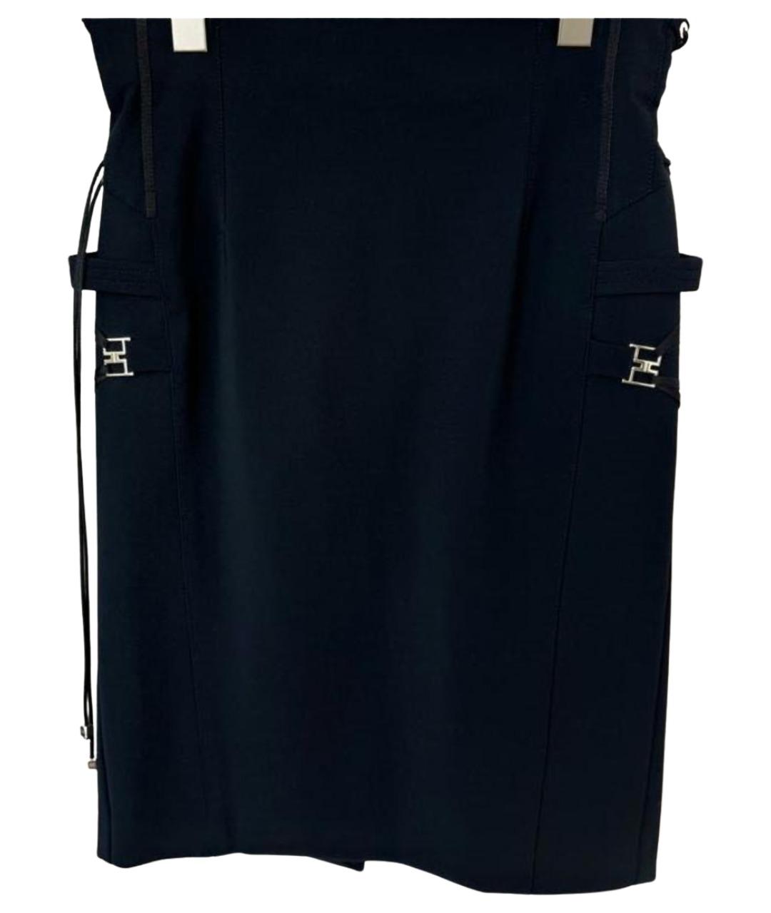 ELISABETTA FRANCHI Черная юбка миди, фото 1