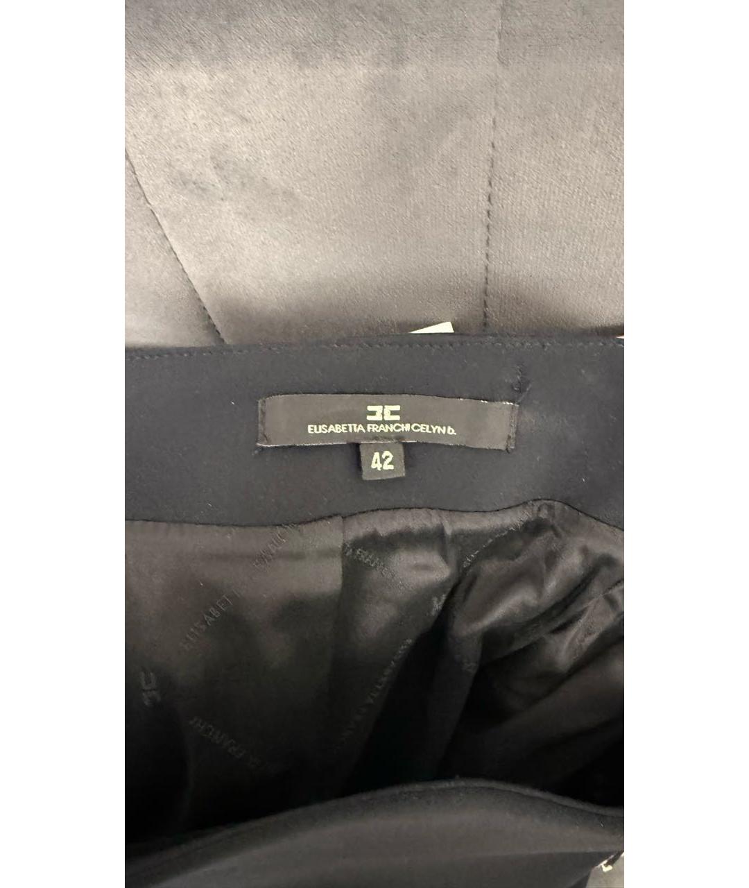 ELISABETTA FRANCHI Черная юбка миди, фото 4