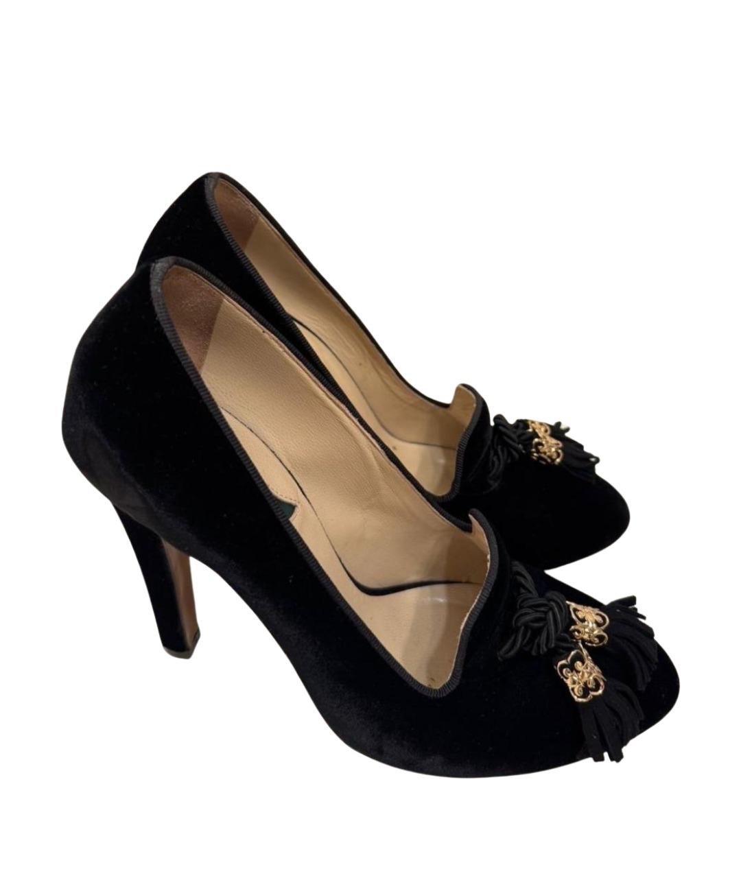 ETRO Черные замшевые туфли, фото 1