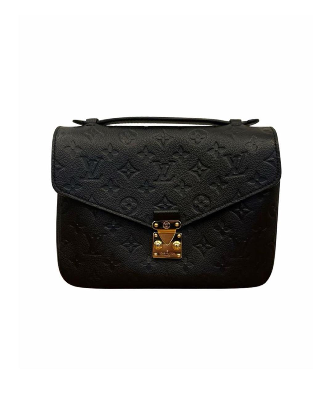 LOUIS VUITTON Черная кожаная сумка через плечо, фото 1