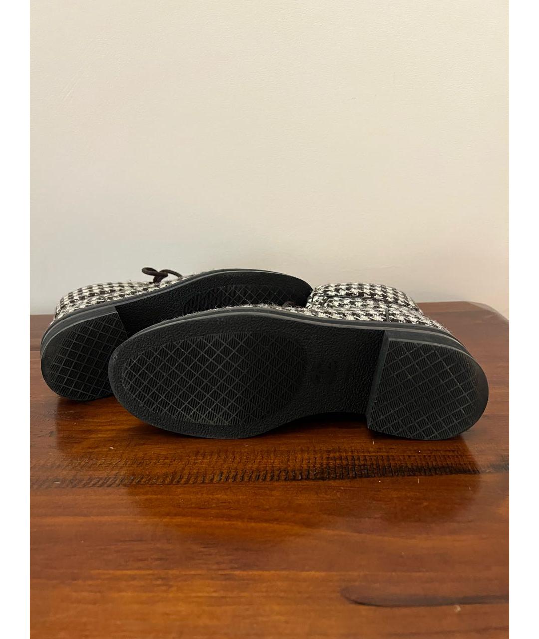 CHANEL Коричневые текстильные ботинки, фото 6