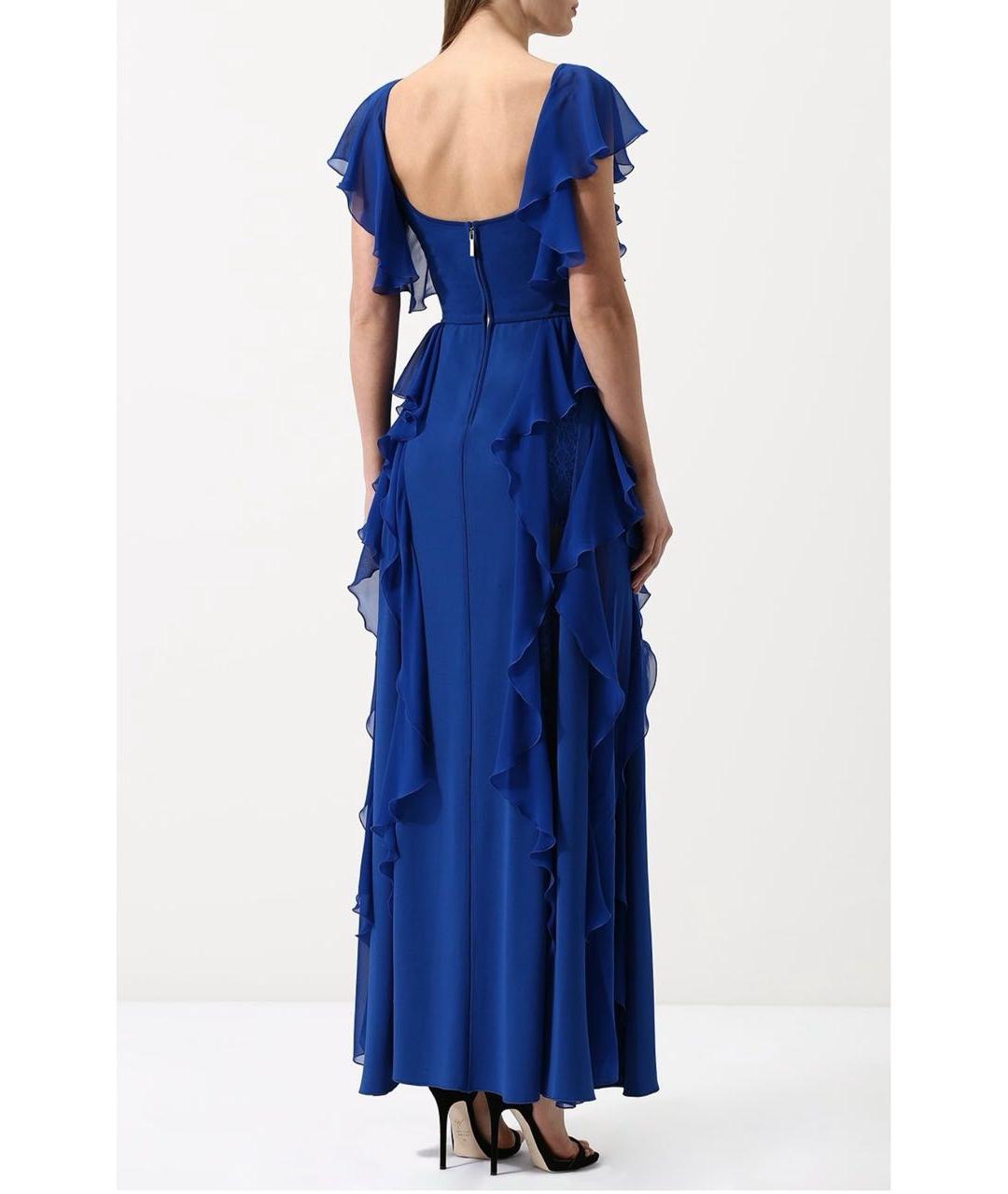 ELIE SAAB Синее вискозное вечернее платье, фото 2