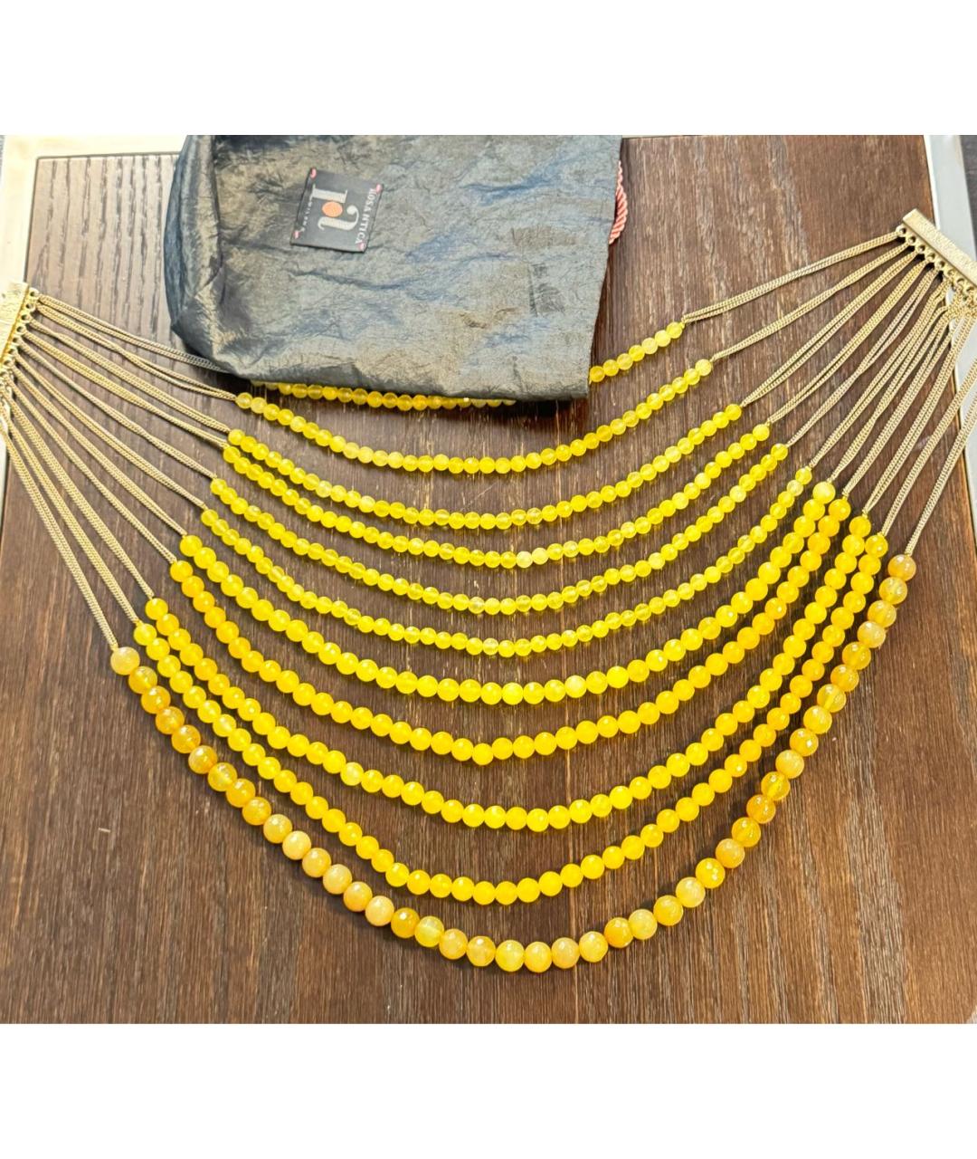 ROSANTICA Желтое металлическое колье, фото 2