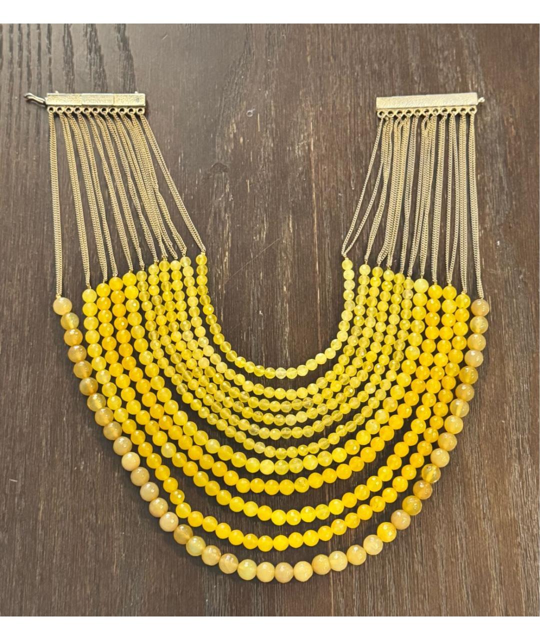ROSANTICA Желтое металлическое колье, фото 6