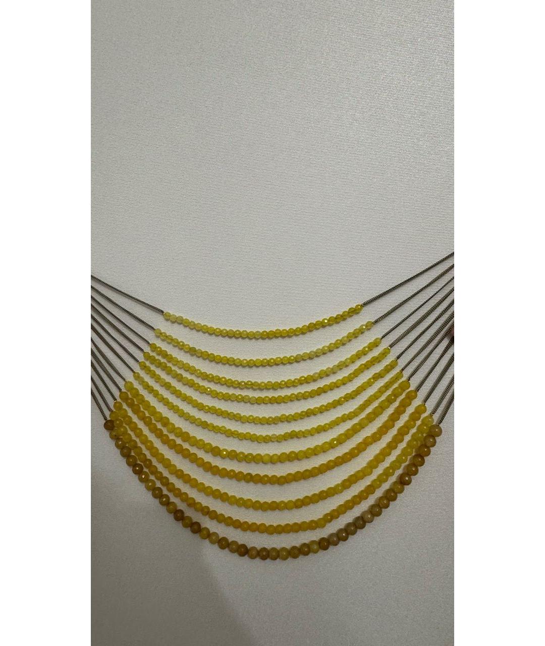 ROSANTICA Желтое металлическое колье, фото 5