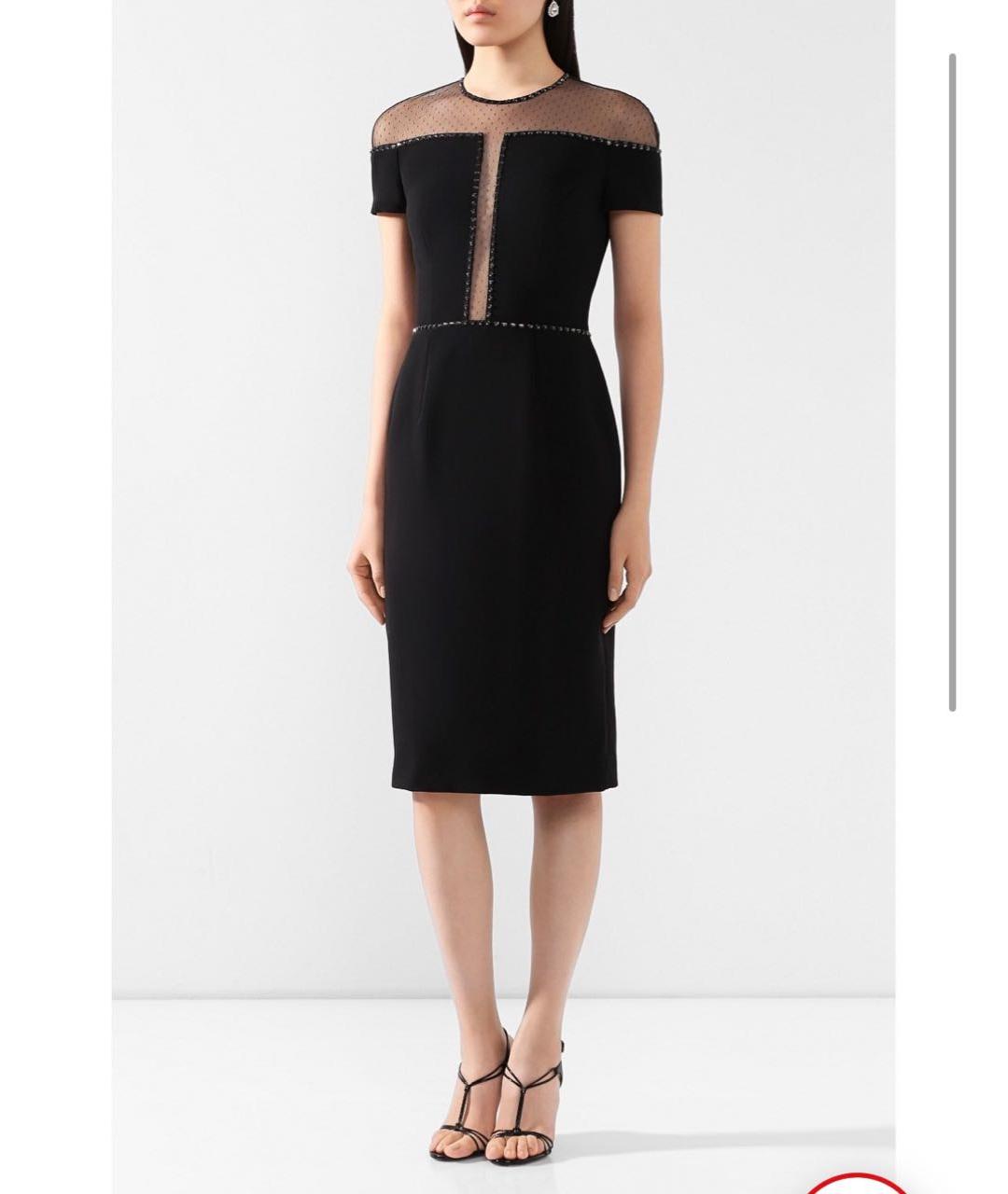 JENNY PACKHAM Черное полиэстеровое коктейльное платье, фото 4