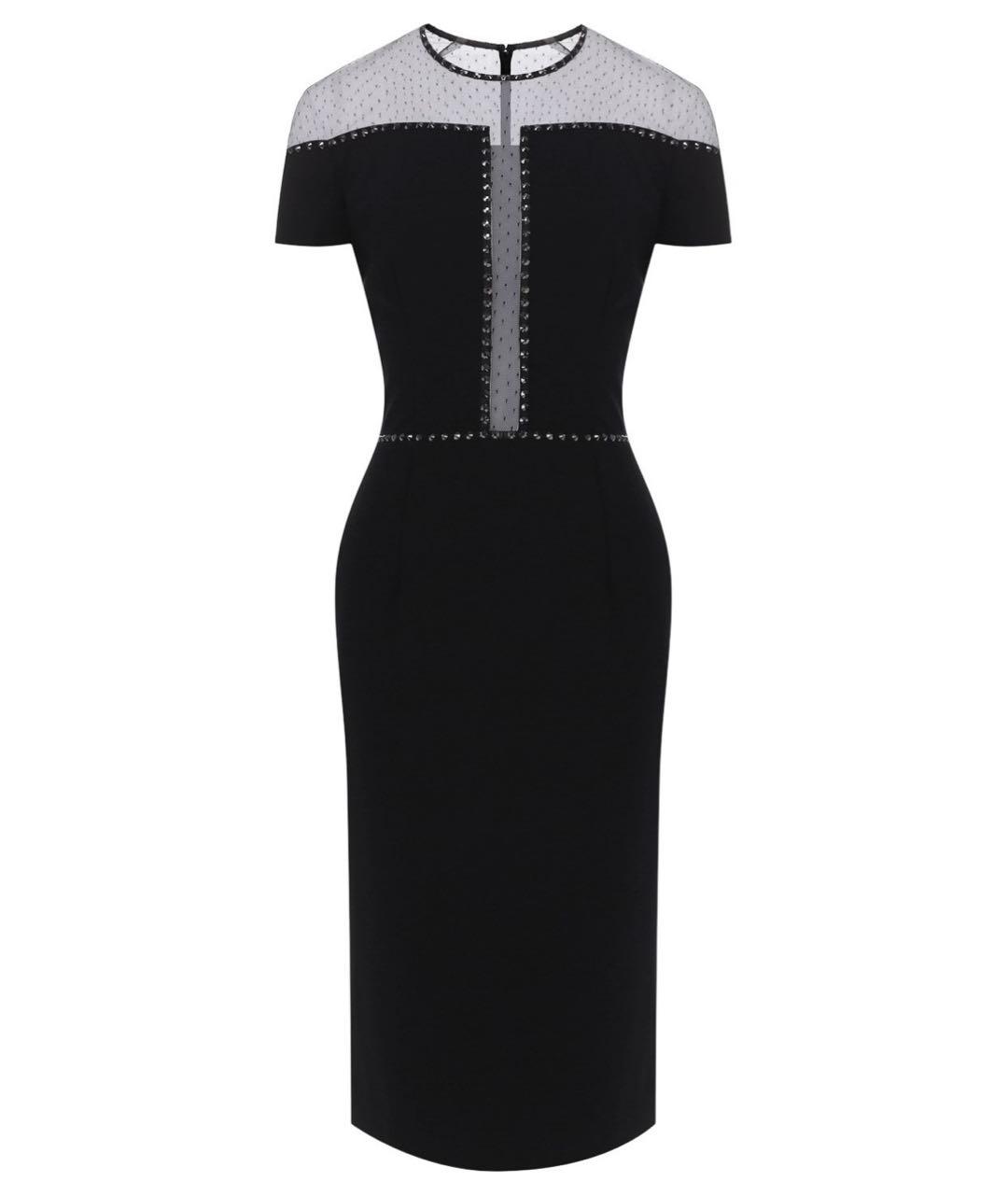 JENNY PACKHAM Черное полиэстеровое коктейльное платье, фото 1