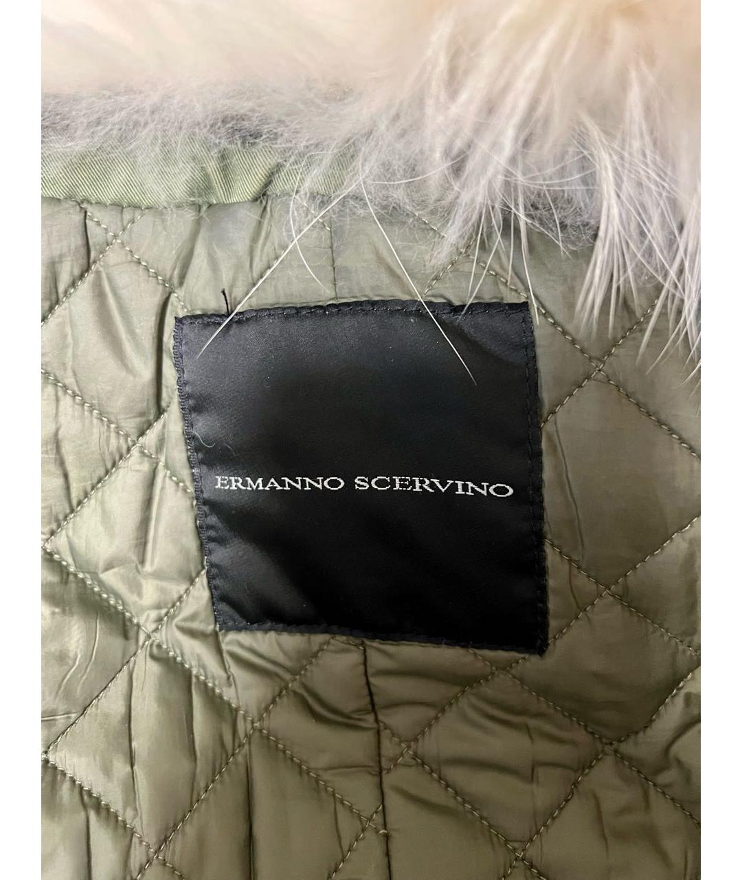 ERMANNO SCERVINO Хаки хлопковая парка, фото 3
