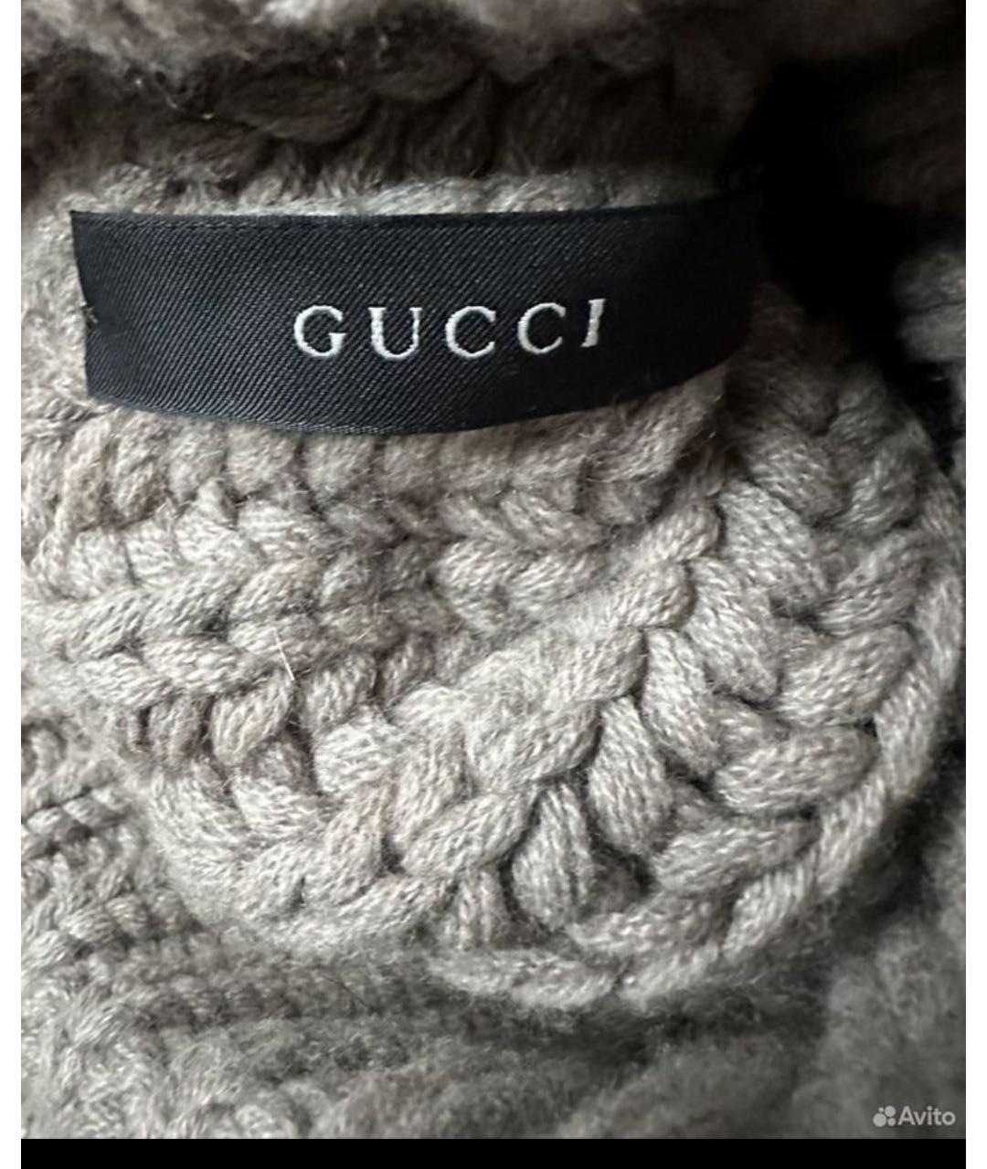 GUCCI Бежевая кашемировая шапка, фото 3