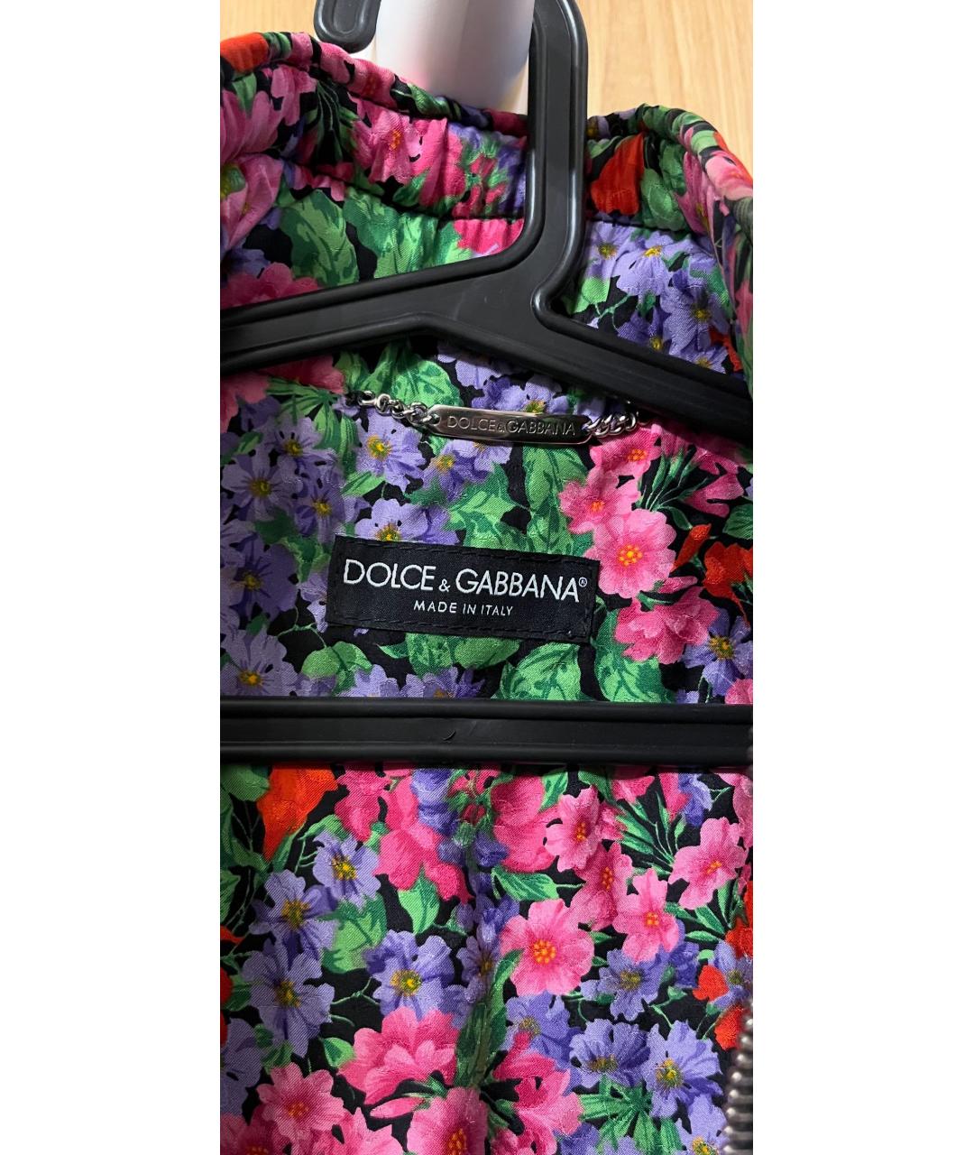 DOLCE&GABBANA Серый кожаный жакет/пиджак, фото 5