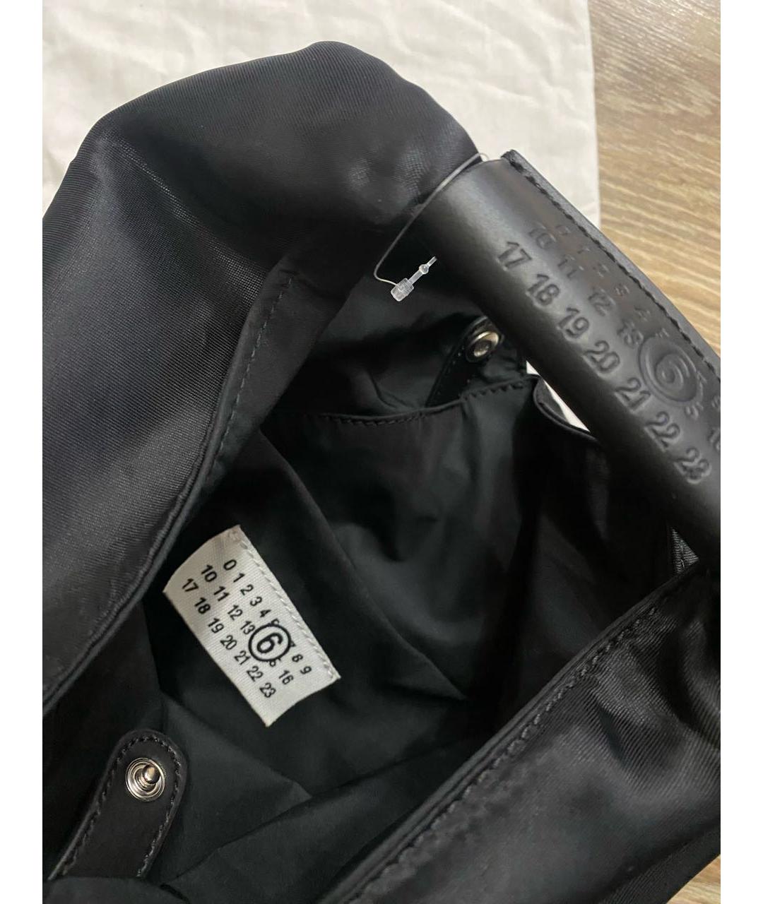 MM6 MAISON MARGIELA Черная синтетическая сумка тоут, фото 6