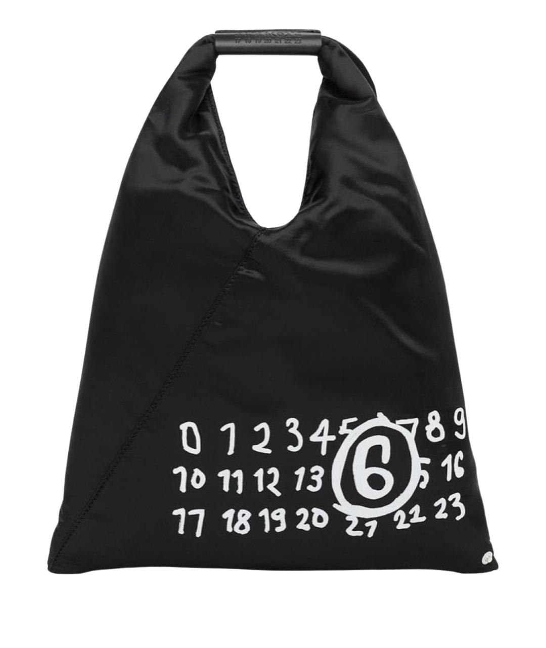 MM6 MAISON MARGIELA Черная синтетическая сумка тоут, фото 1