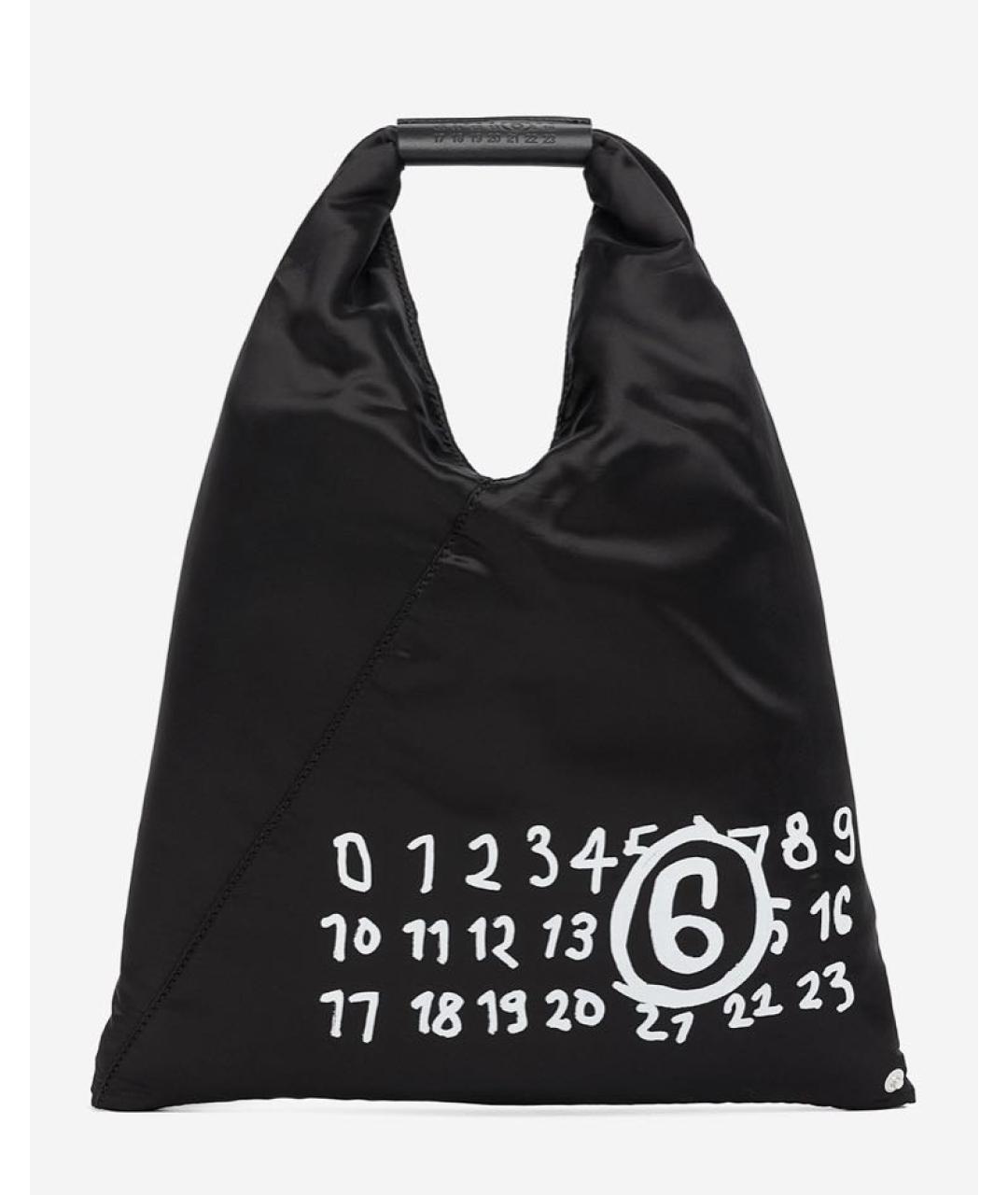 MM6 MAISON MARGIELA Черная синтетическая сумка тоут, фото 9