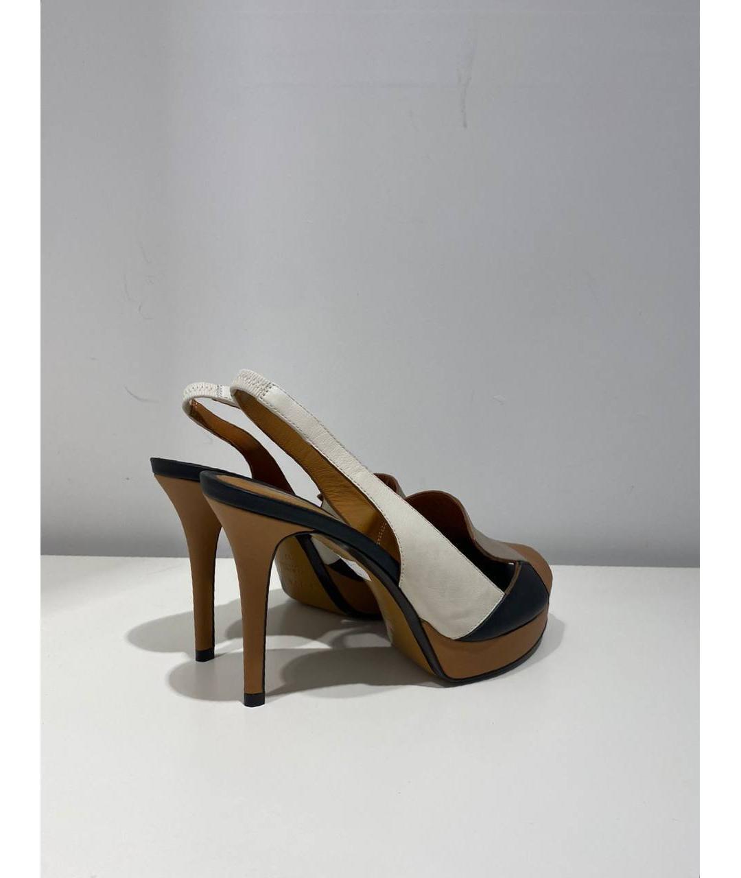 FENDI Коричневые кожаные туфли, фото 3