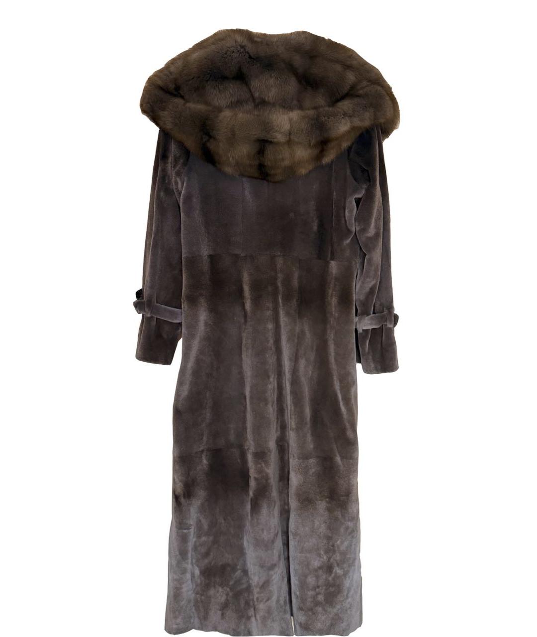 RINDI Серая меховая шуба, фото 2