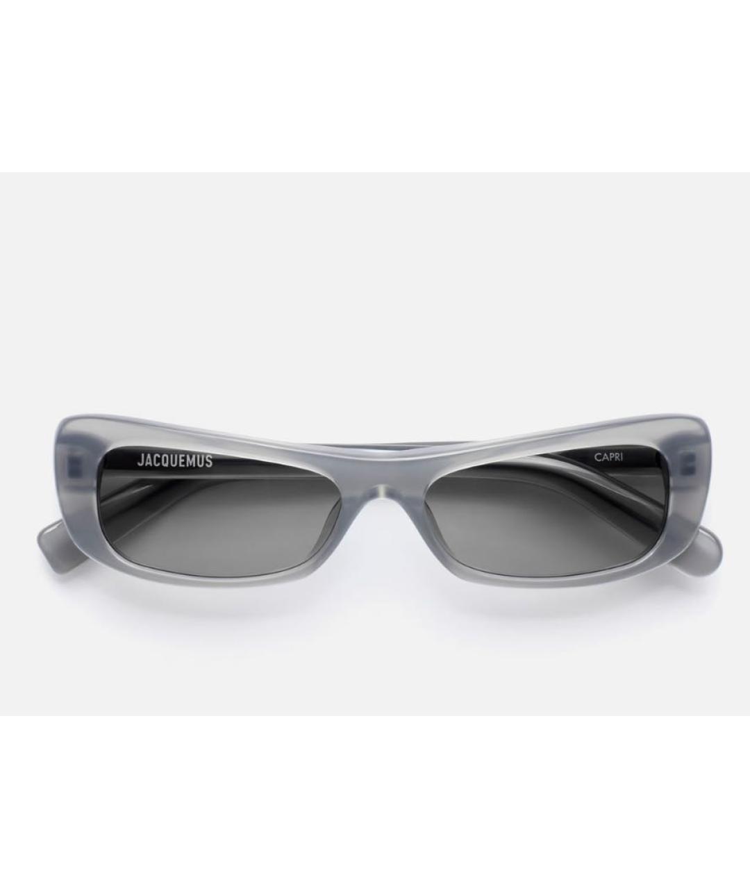 JACQUEMUS Серые пластиковые солнцезащитные очки, фото 9