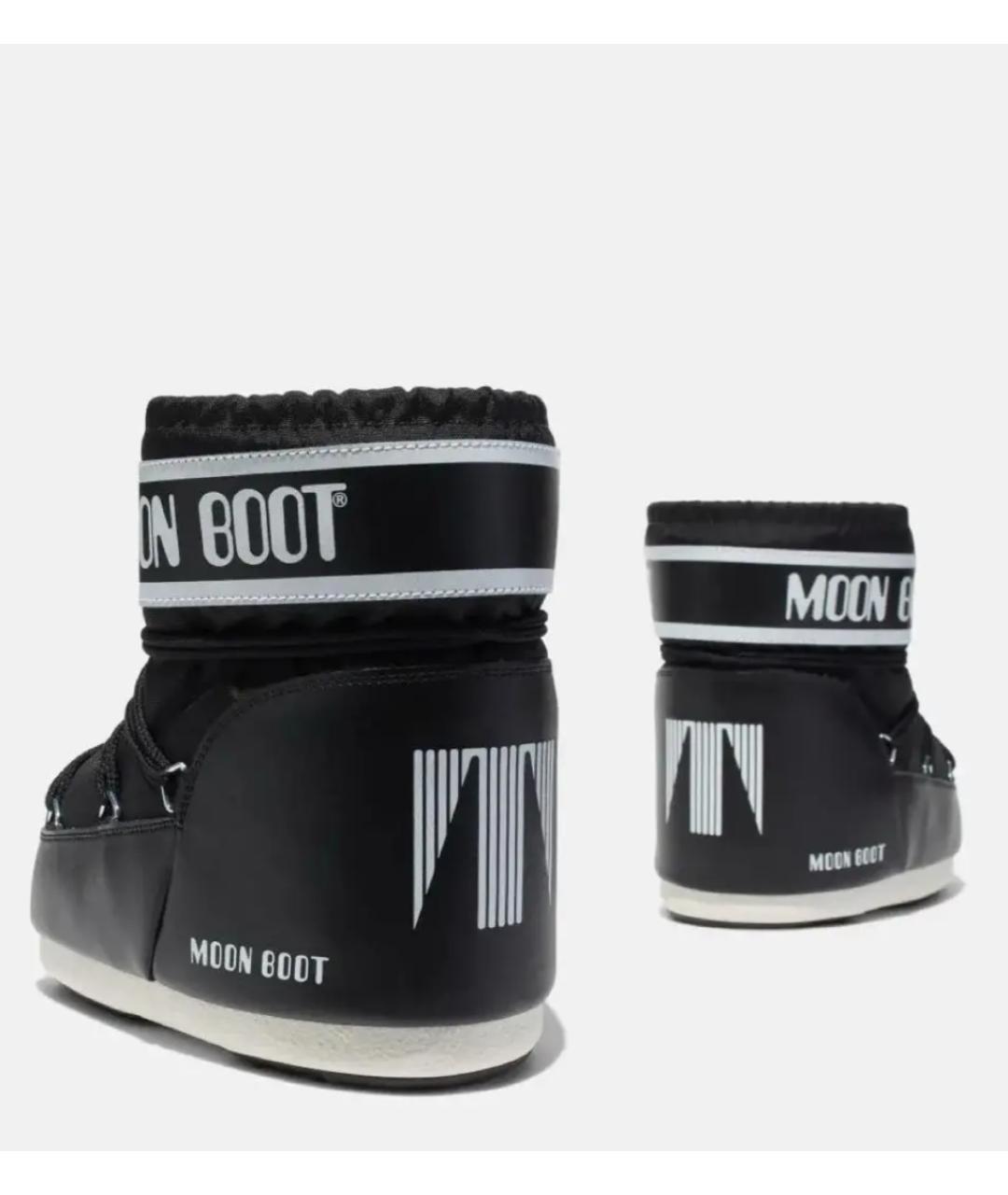 MOON BOOT Черные синтетические ботинки, фото 2