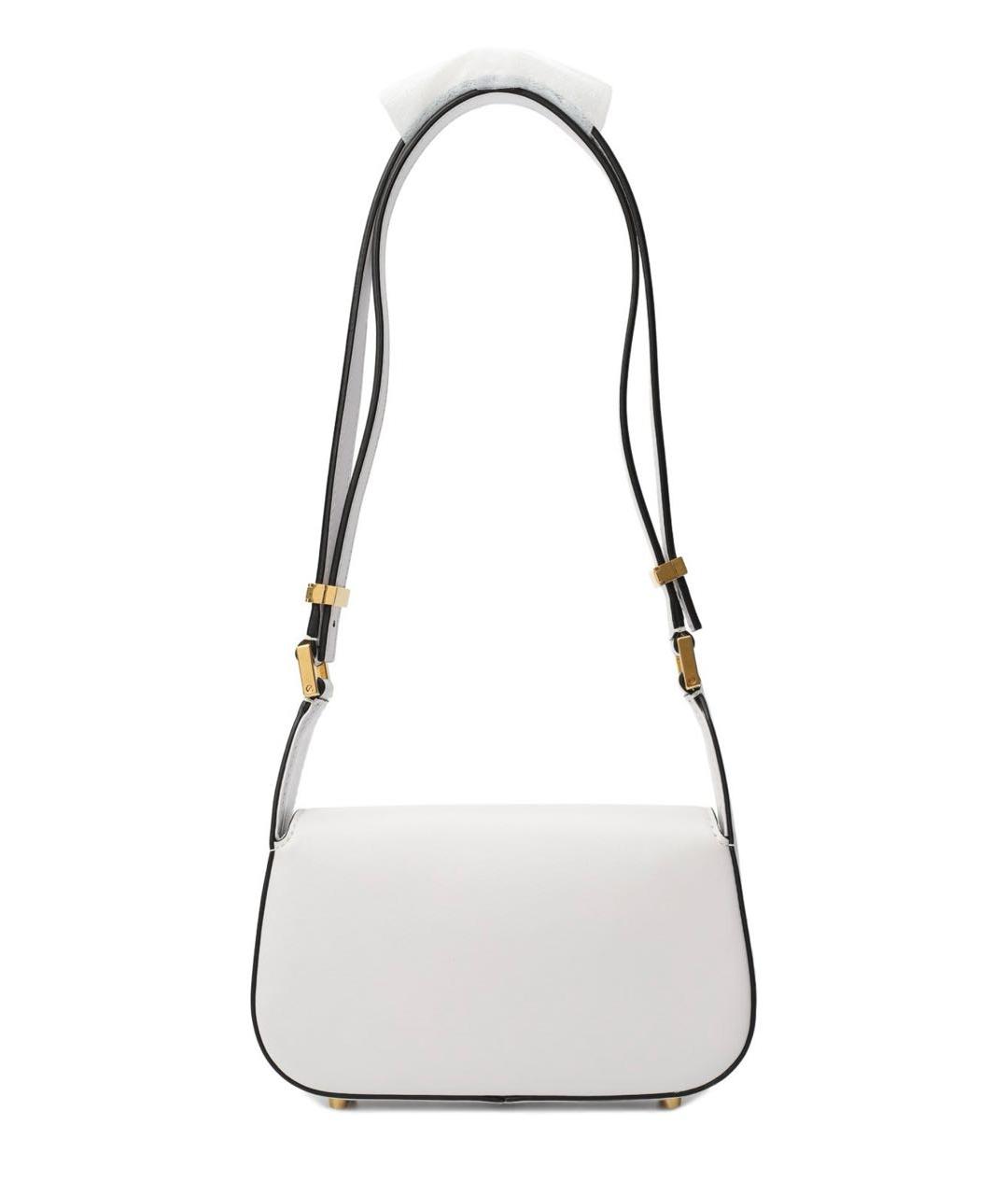 VALENTINO Белая кожаная сумка через плечо, фото 3