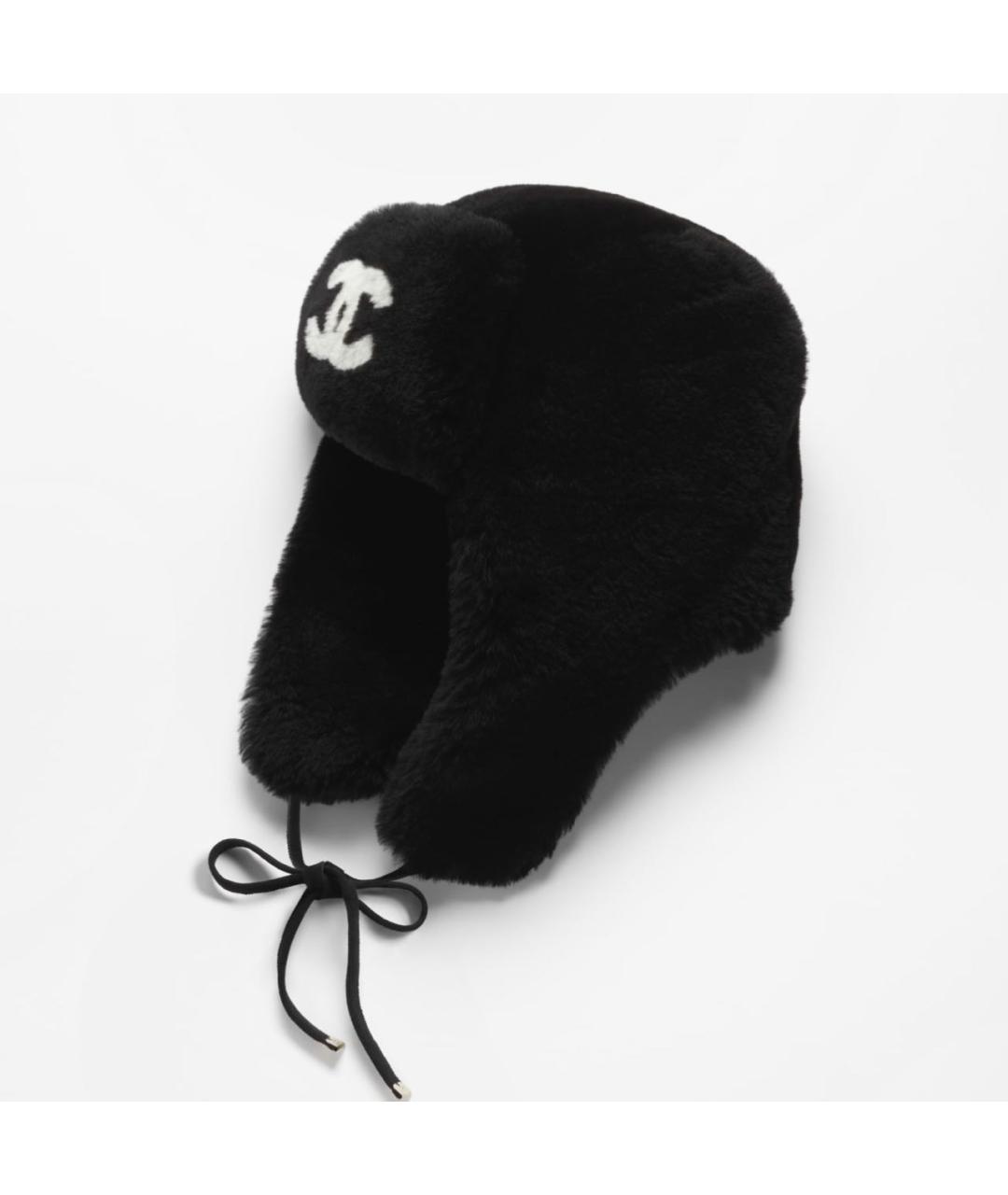 CHANEL Черная шапка, фото 2