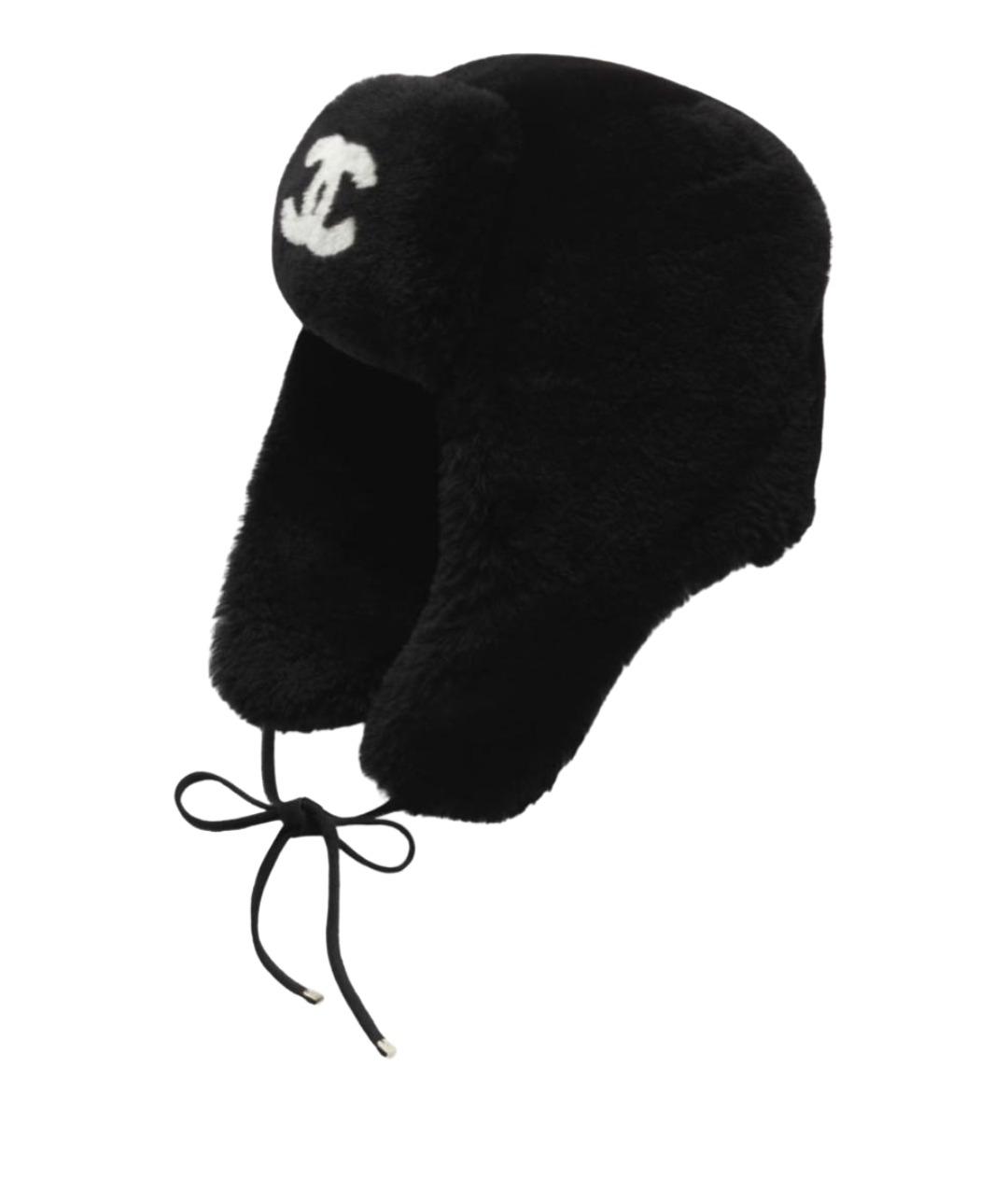 CHANEL Черная шапка, фото 1