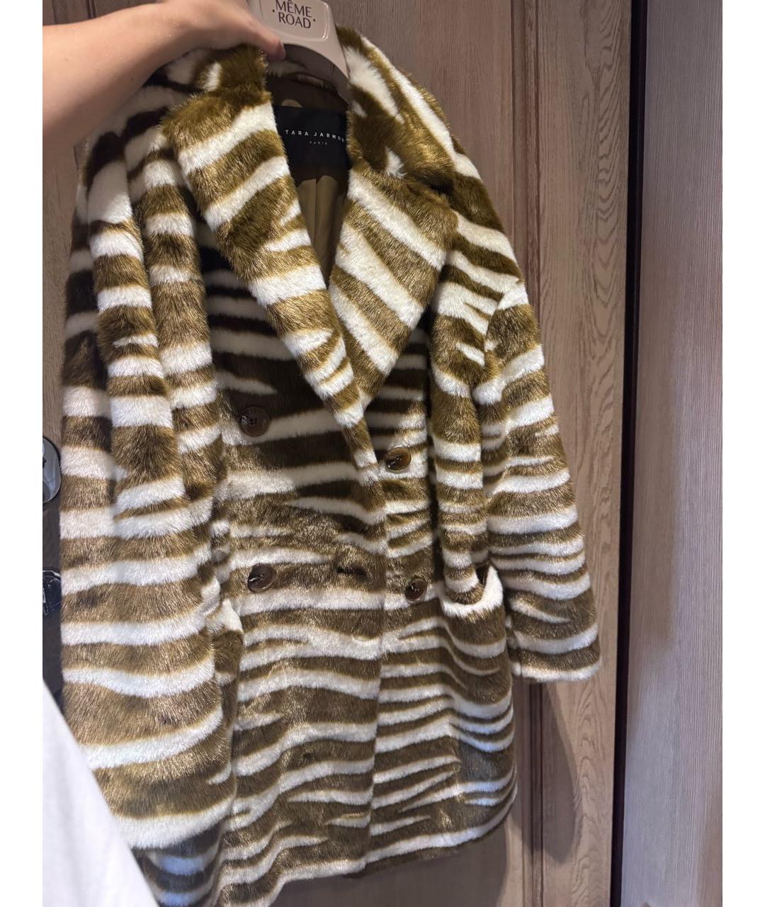 Tara Jarmon Горчичная шуба, фото 7