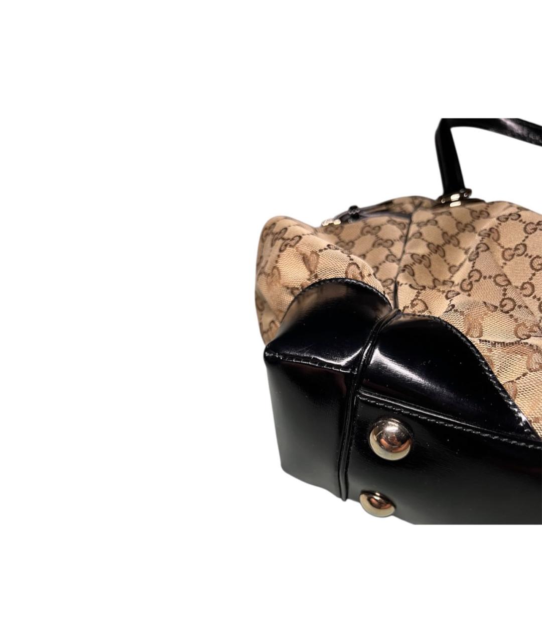 GUCCI Коричневая хлопковая сумка тоут, фото 6