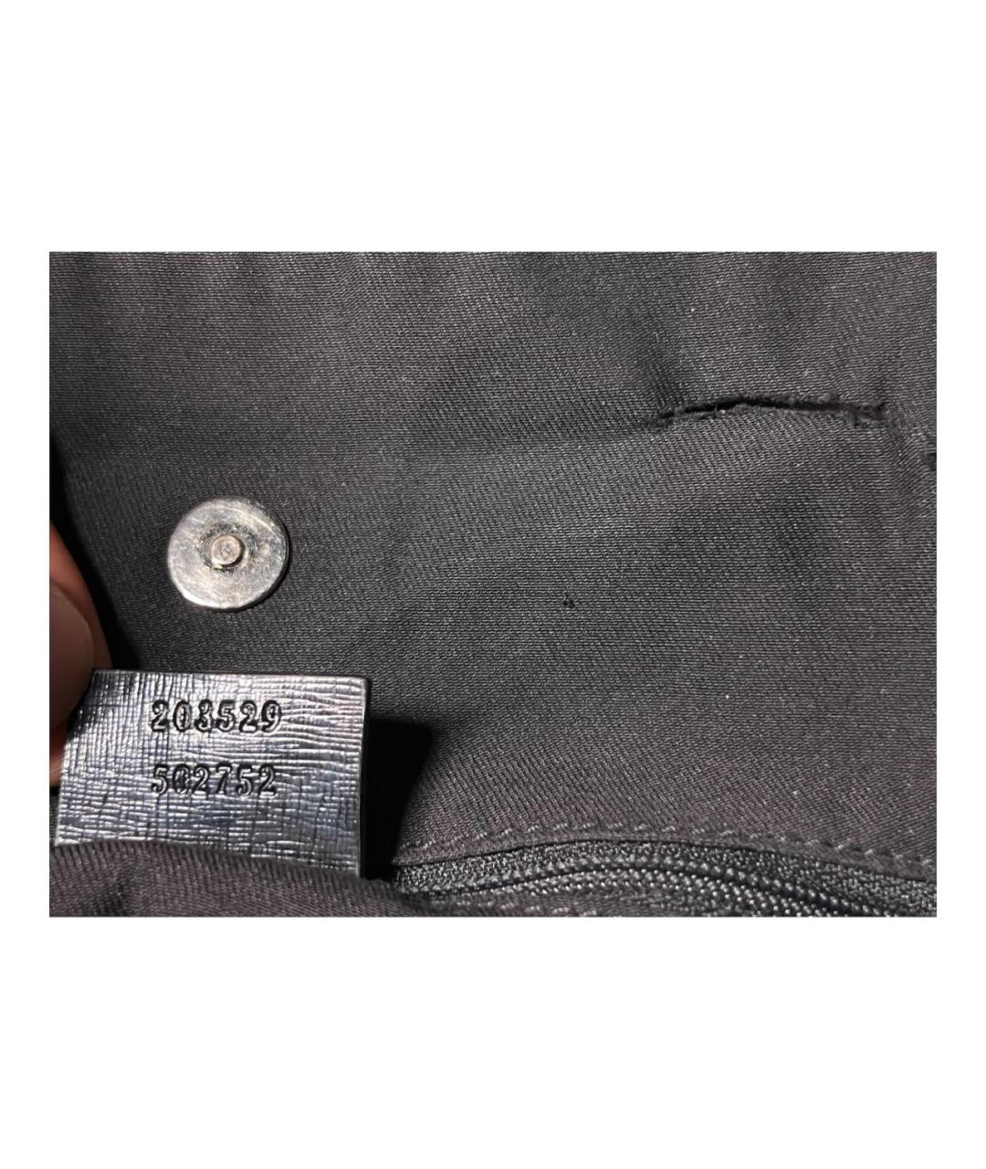 GUCCI Коричневая хлопковая сумка тоут, фото 4