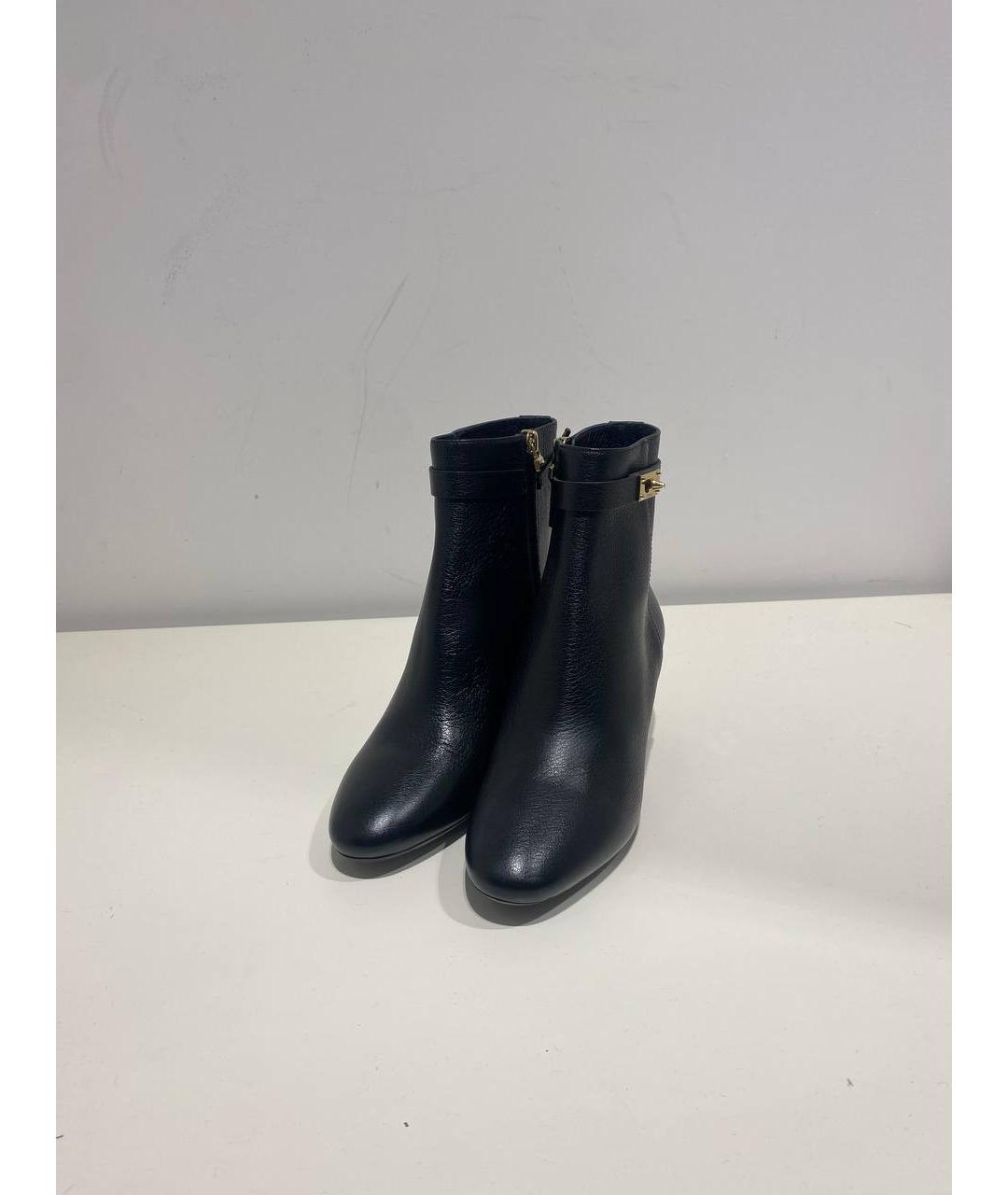 FENDI Черные кожаные ботильоны, фото 2