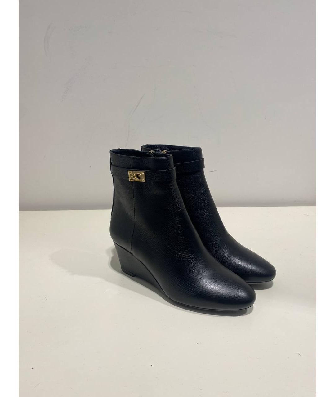 FENDI Черные кожаные ботильоны, фото 4