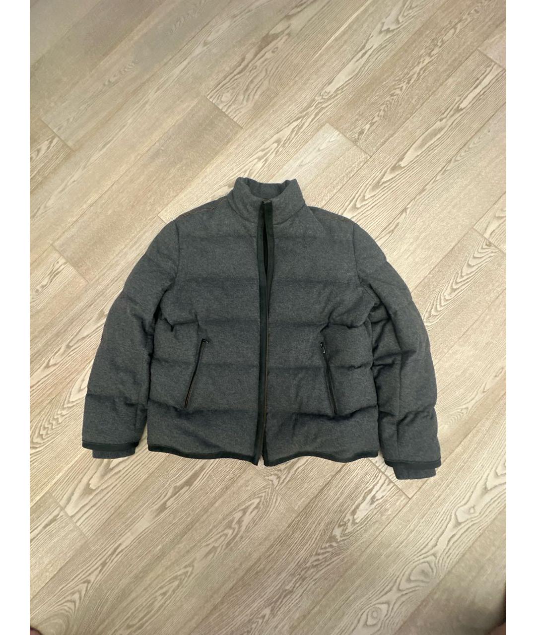 ERMENEGILDO ZEGNA XXX Серая шерстяная куртка, фото 4