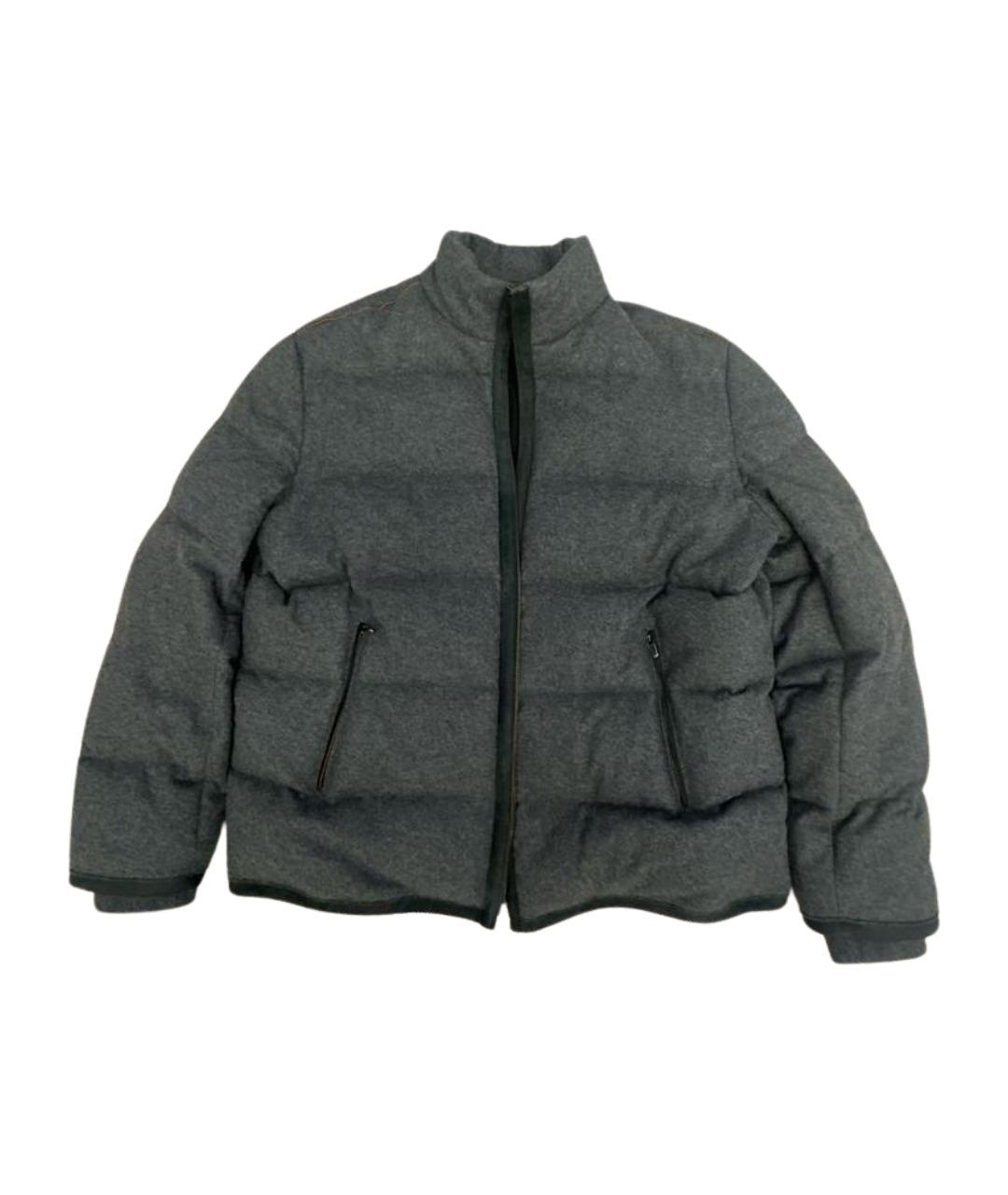 ERMENEGILDO ZEGNA XXX Серая шерстяная куртка, фото 1