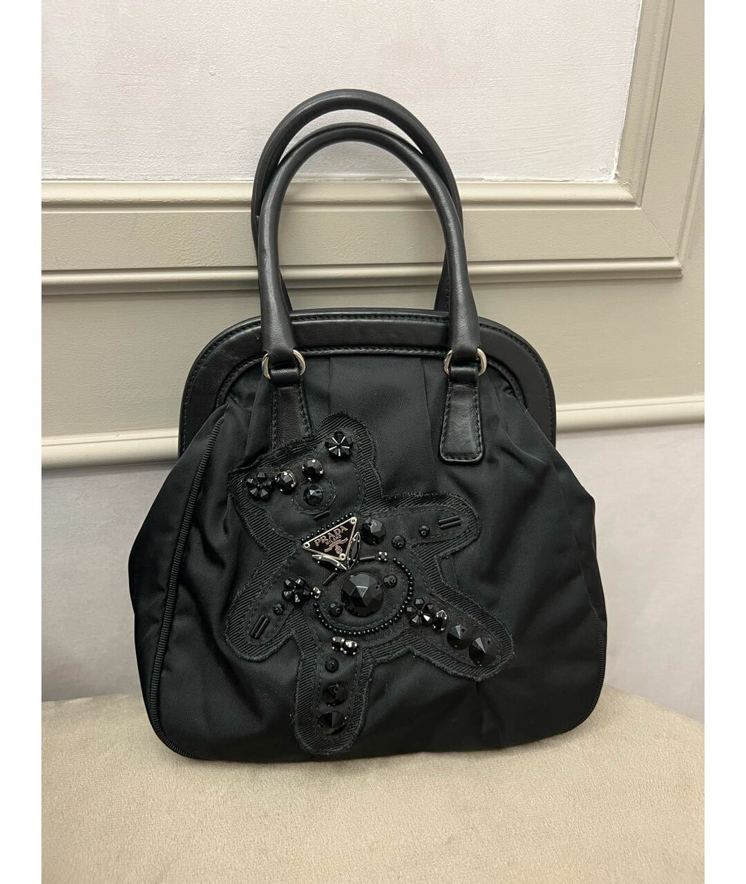PRADA Черная сумка тоут, фото 9