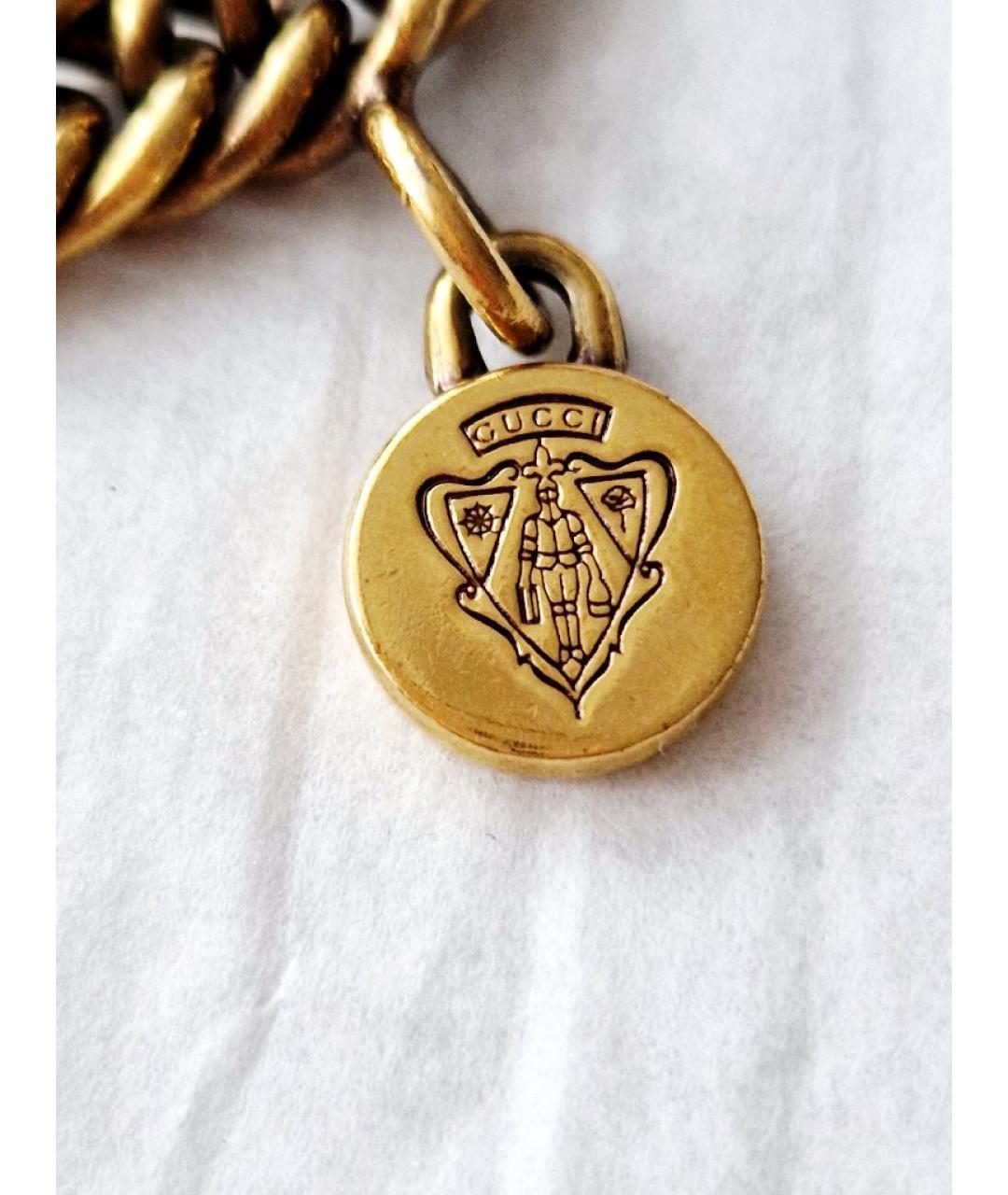 GUCCI Золотая металлическая булавка / брошь, фото 6