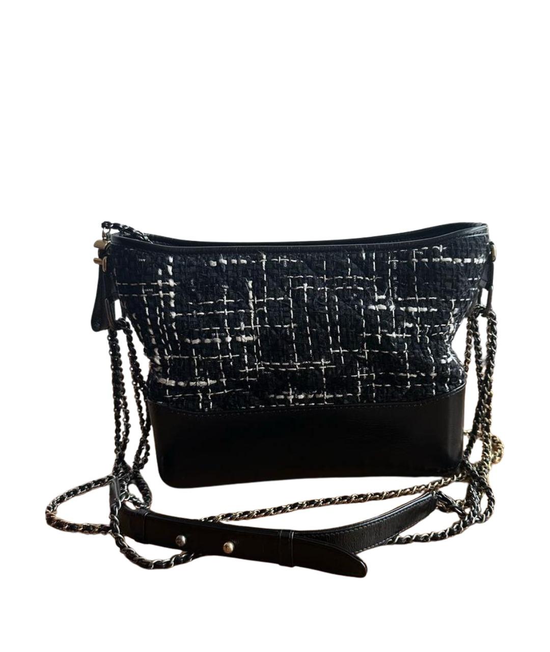 CHANEL Черная кожаная сумка через плечо, фото 1