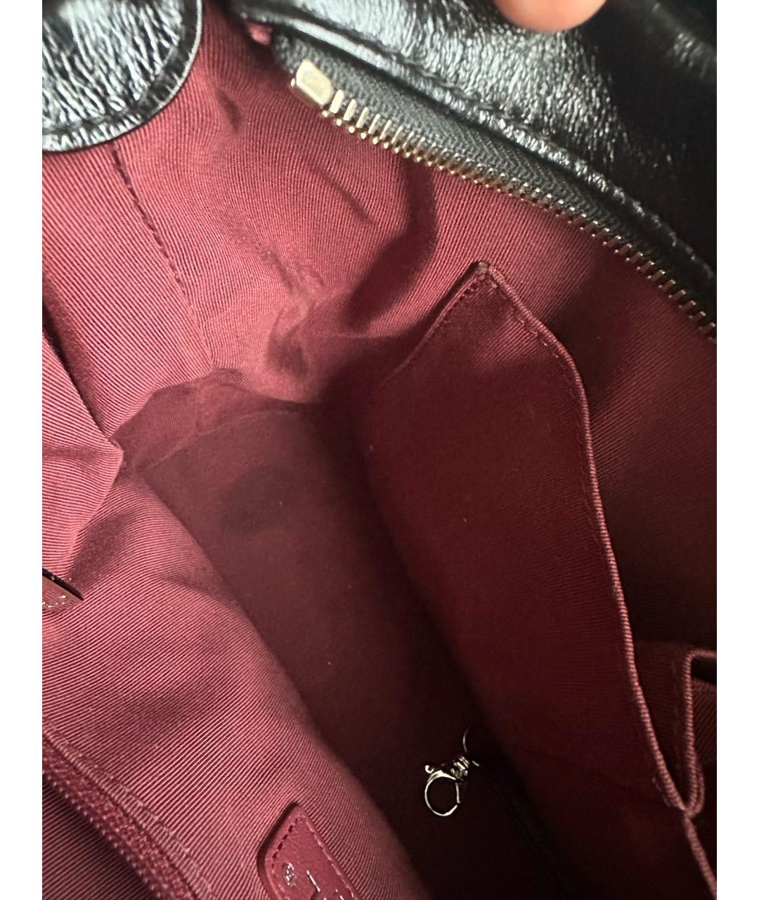 CHANEL Черная кожаная сумка через плечо, фото 5