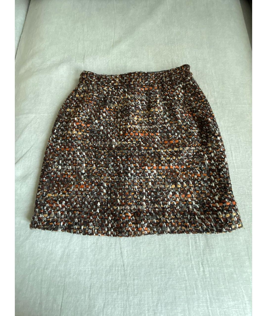 DOLCE&GABBANA Коричневая юбка, фото 6