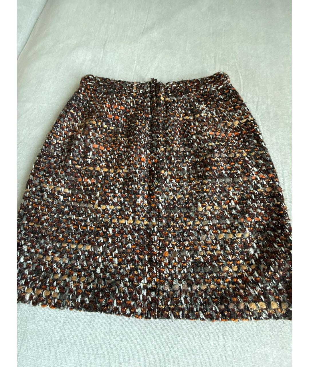 DOLCE&GABBANA Коричневая юбка, фото 2