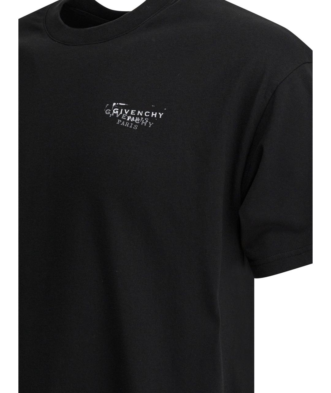 GIVENCHY Черная хлопковая футболка, фото 4